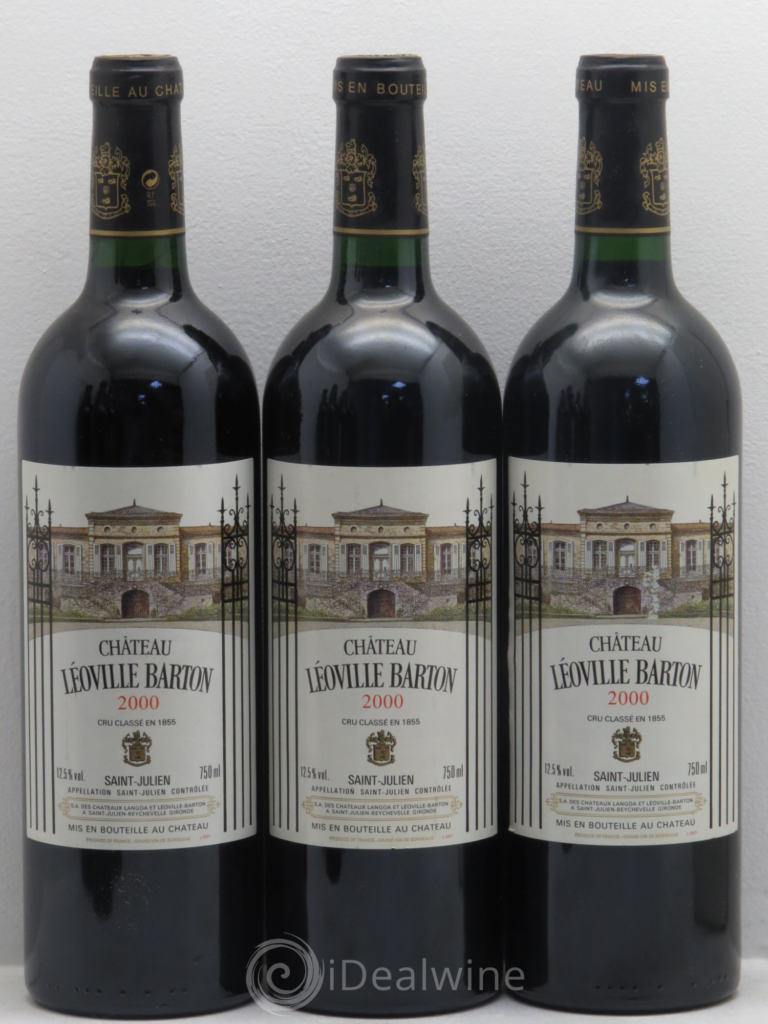 Château Léoville Barton 2ème Grand Cru Classé 2000 - Lot de 12 bouteilles - 2
