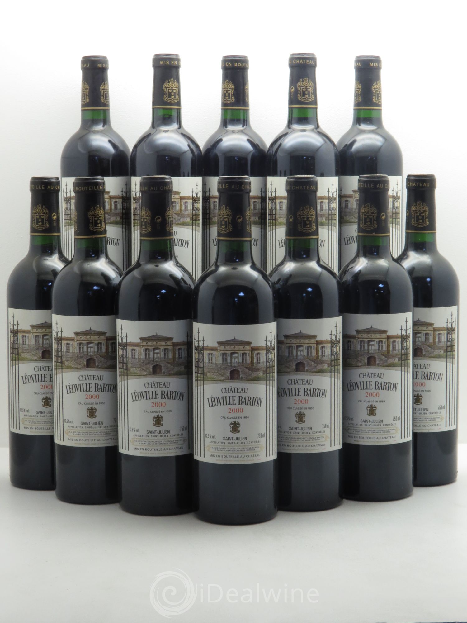 Château Léoville Barton 2ème Grand Cru Classé 2000 - Lot de 12 bouteilles - 0