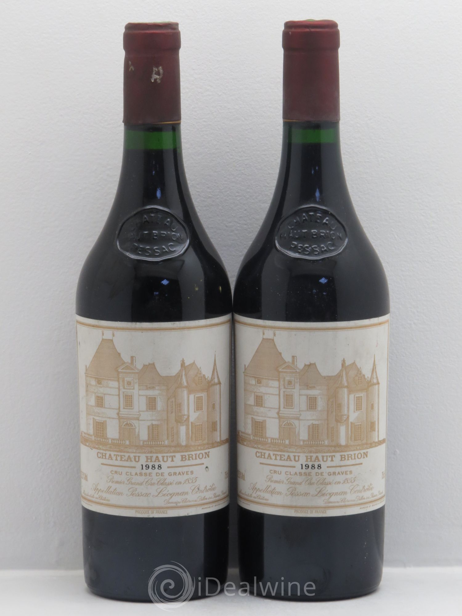 Château Haut Brion 1er Grand Cru Classé 1988 - Lot de 2 bouteilles - 0