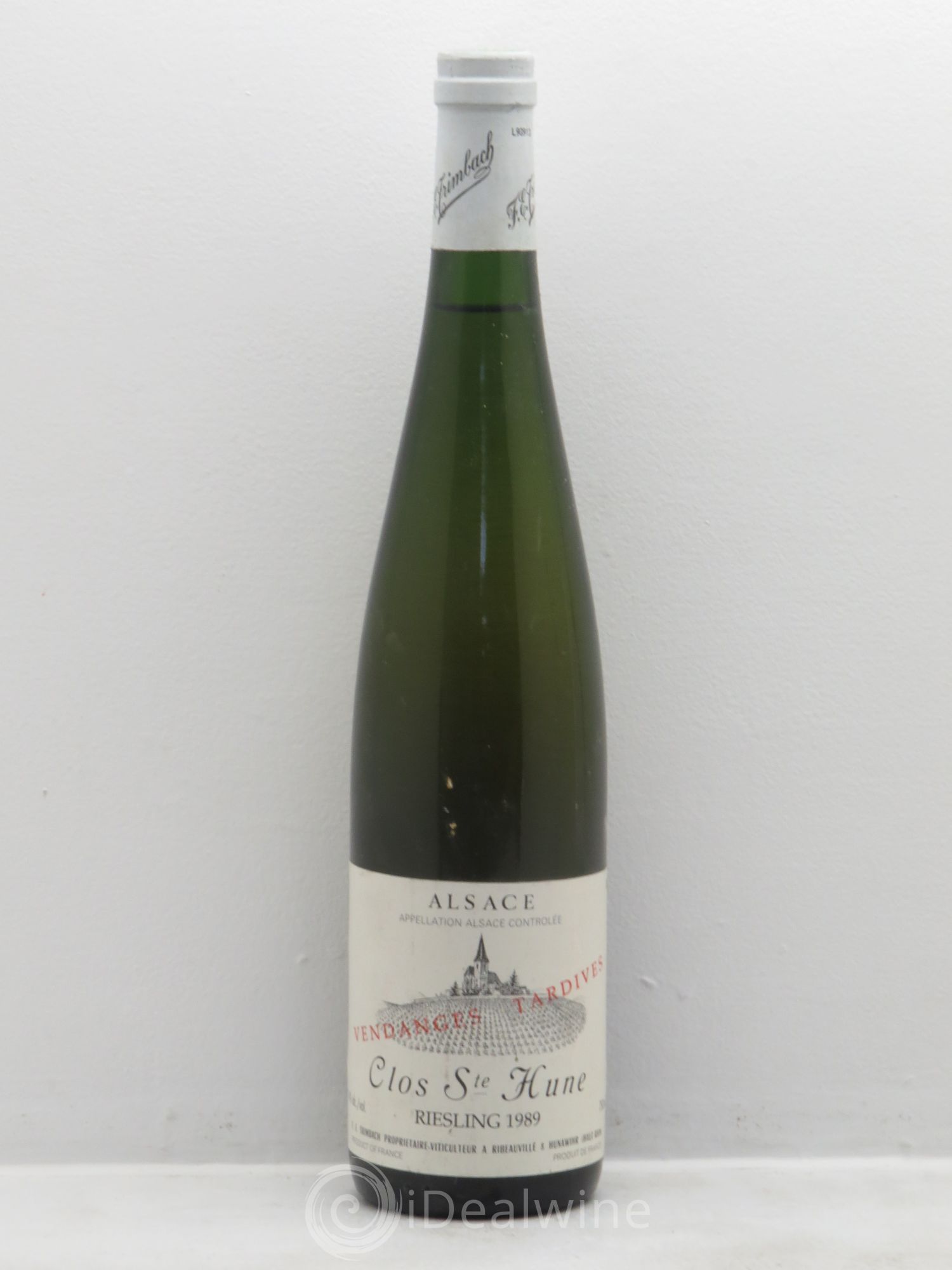 Alsace Riesling Clos Sainte-Hune Trimbach (Domaine) Vendanges tardives 1989 - Posten von 1 Flasche - 0