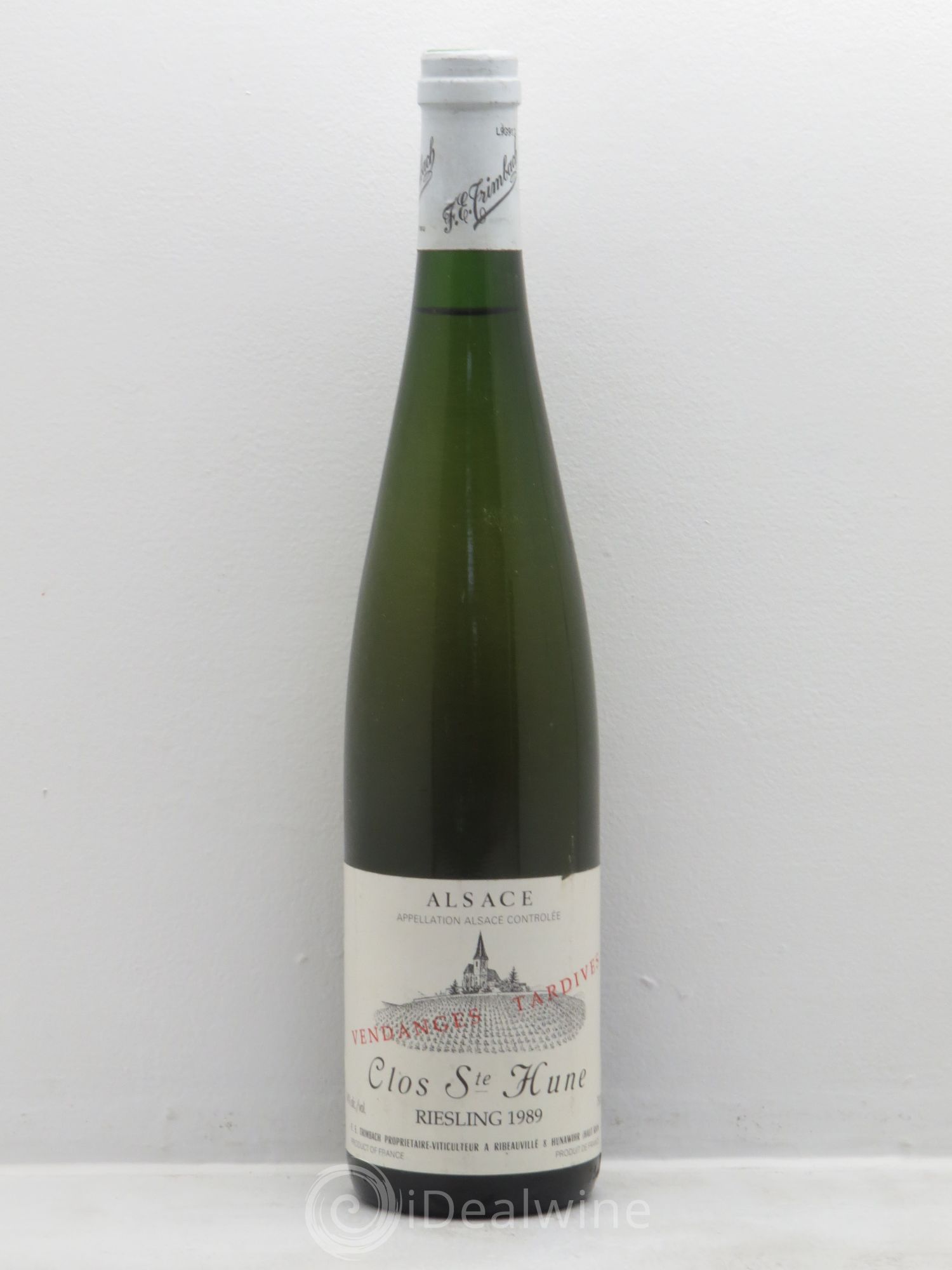 Alsace Riesling Clos Sainte-Hune Trimbach (Domaine) Vendanges tardives 1989 - Posten von 1 Flasche - 0
