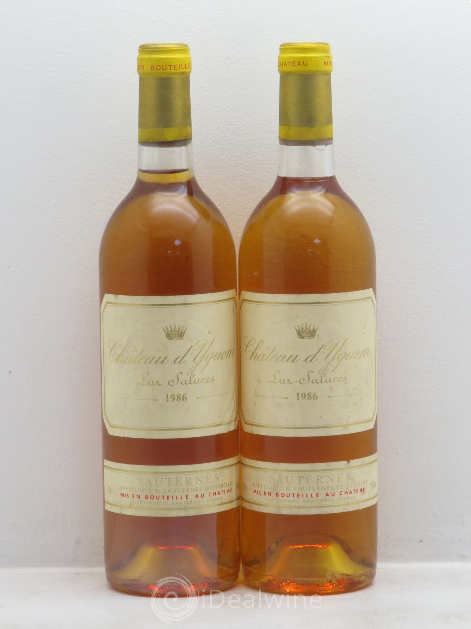 Château d' Yquem 1er Cru Classé Supérieur 1986 - Lotto di 2 bottiglie - 0
