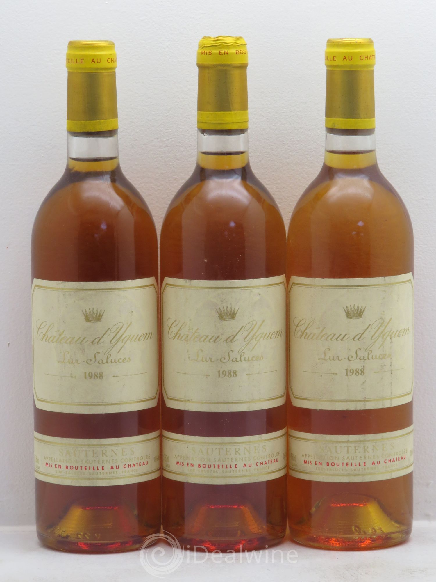 Château d' Yquem 1er Cru Classé Supérieur 1988 - Lotto di 3 bottiglie - 0