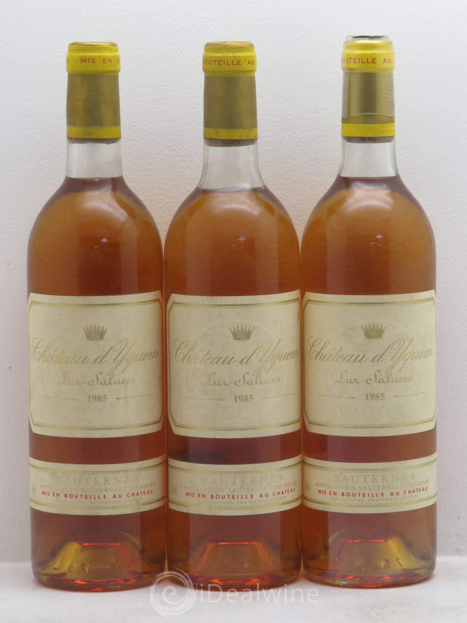 Château d' Yquem 1er Cru Classé Supérieur 1985 - Lotto di 3 bottiglie - 0