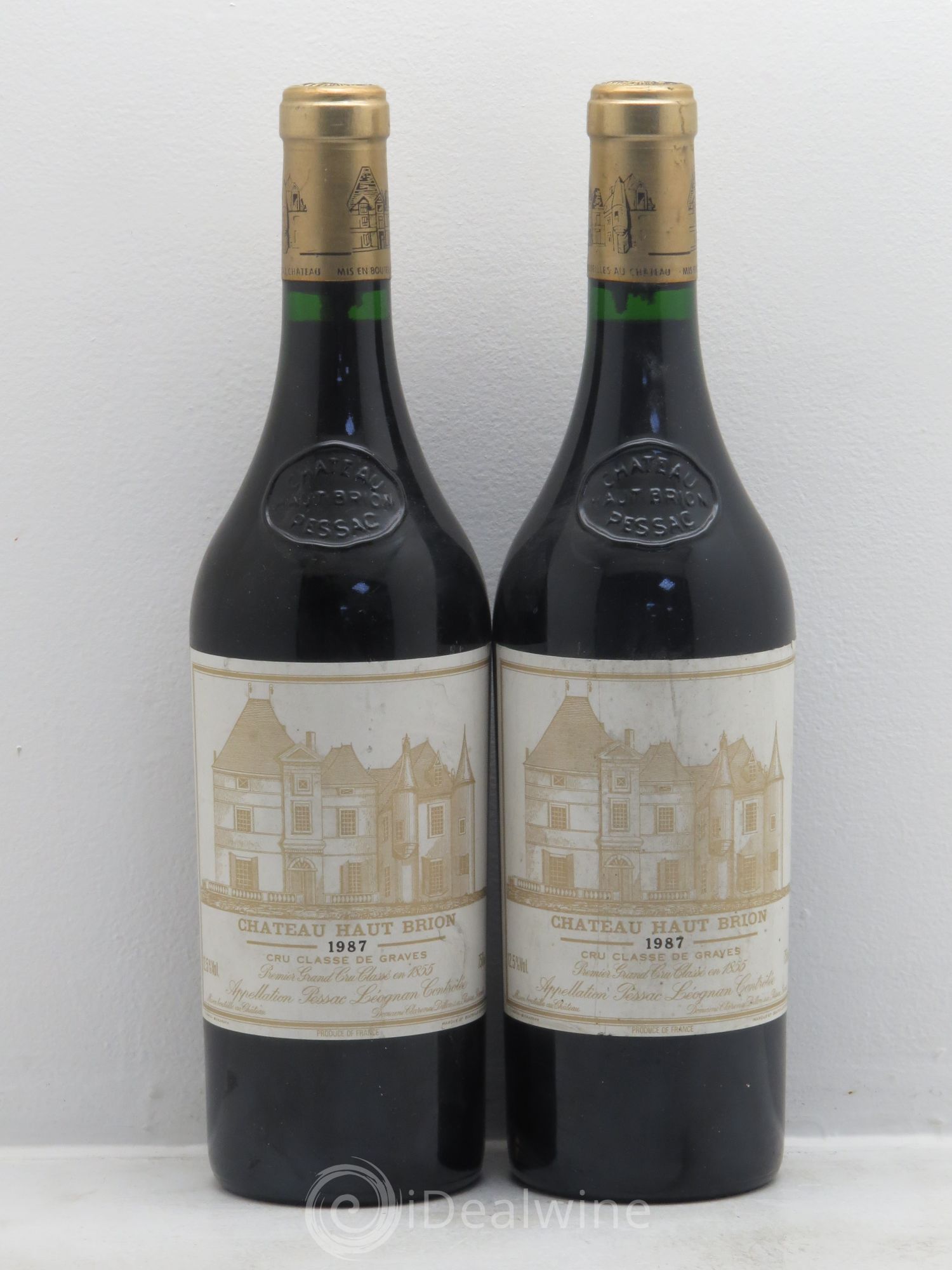 Château Haut Brion 1er Grand Cru Classé 1987 - Lot de 2 bouteilles - 0