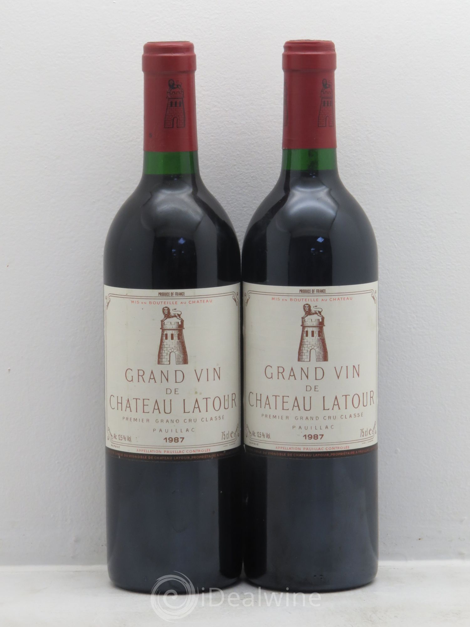 Château Latour 1er Grand Cru Classé 1987 - Lot de 2 bouteilles - 0