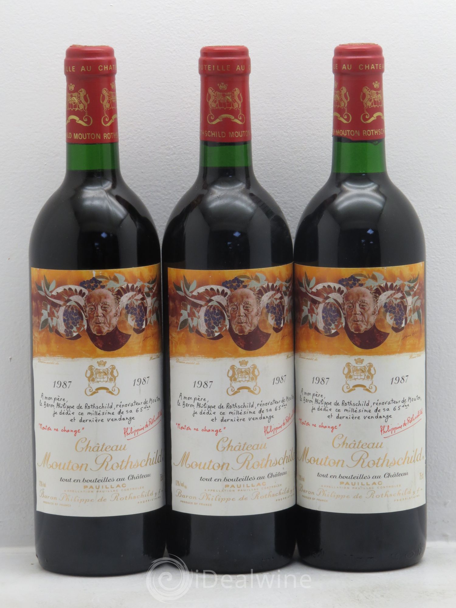 Château Mouton Rothschild 1er Grand Cru Classé 1987 - Lot de 6 bouteilles - 2