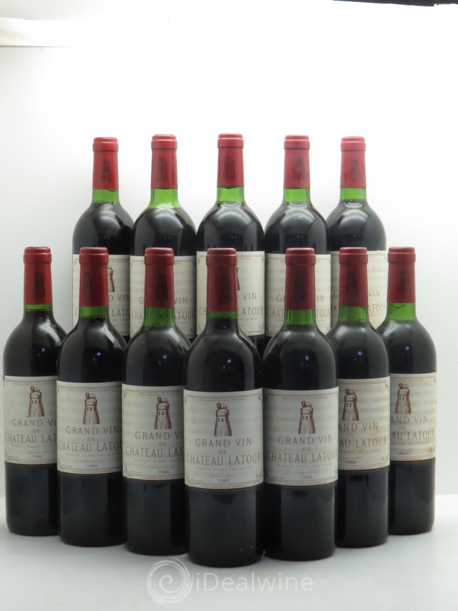 Château Latour 1er Grand Cru Classé 1980 - Lot de 12 bouteilles - 0