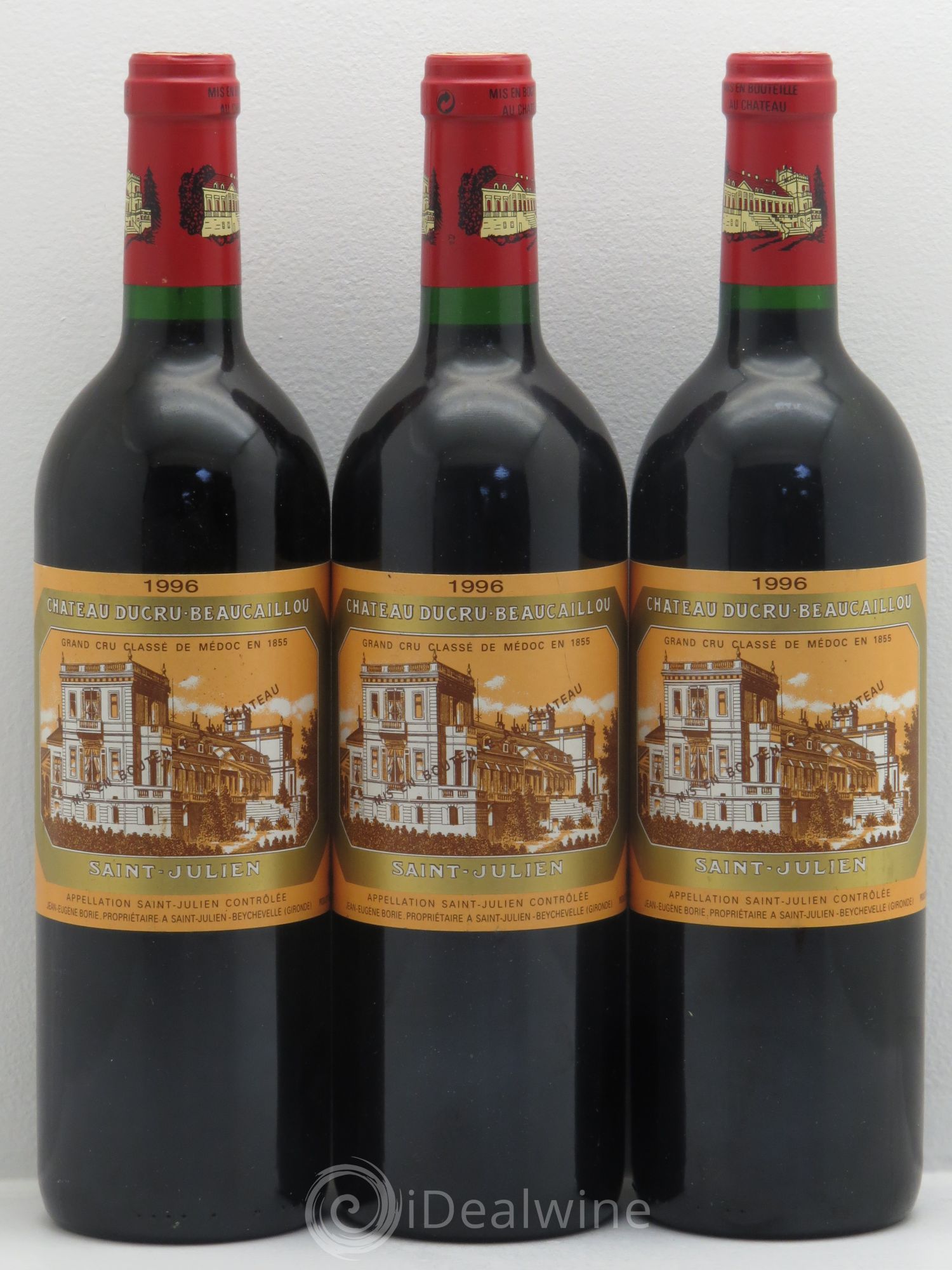 Château Ducru Beaucaillou 2ème Grand Cru Classé 1996 - Lot de 3 bouteilles - 0