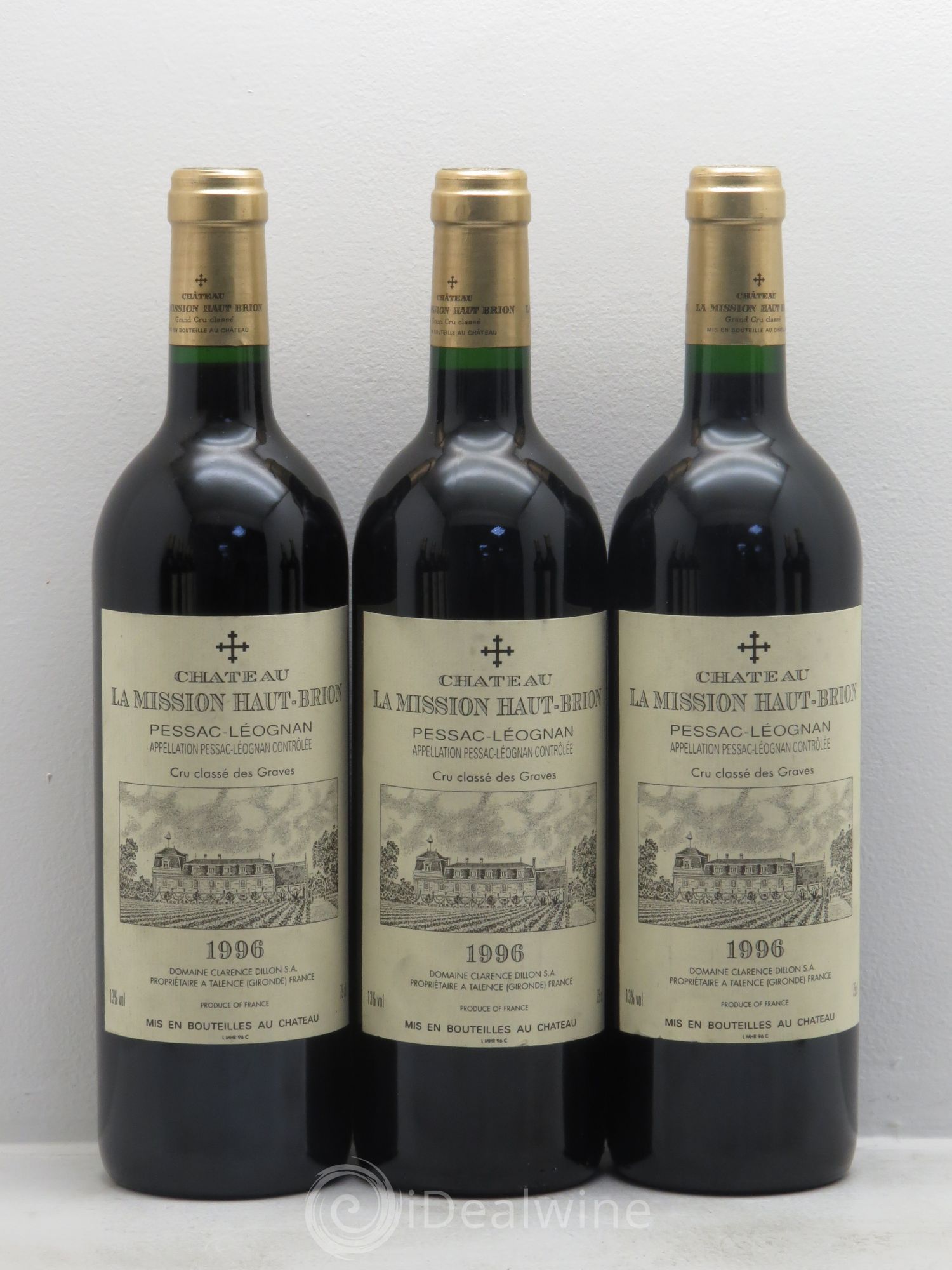 Château la Mission Haut-Brion Cru Classé de Graves 1996 - Lot de 12 bouteilles - 2