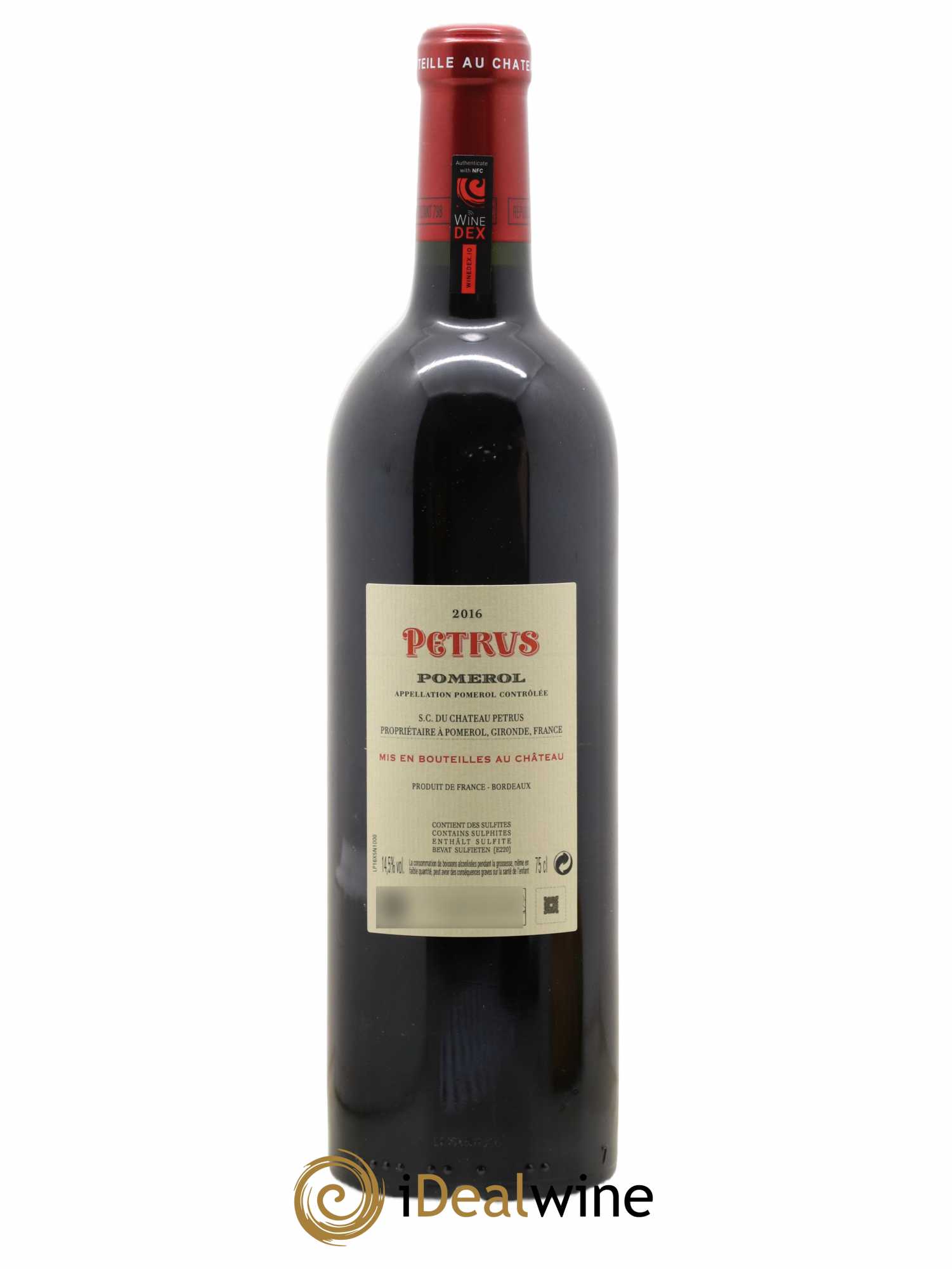 Petrus 2016 - Lot de 1 bouteille - 1