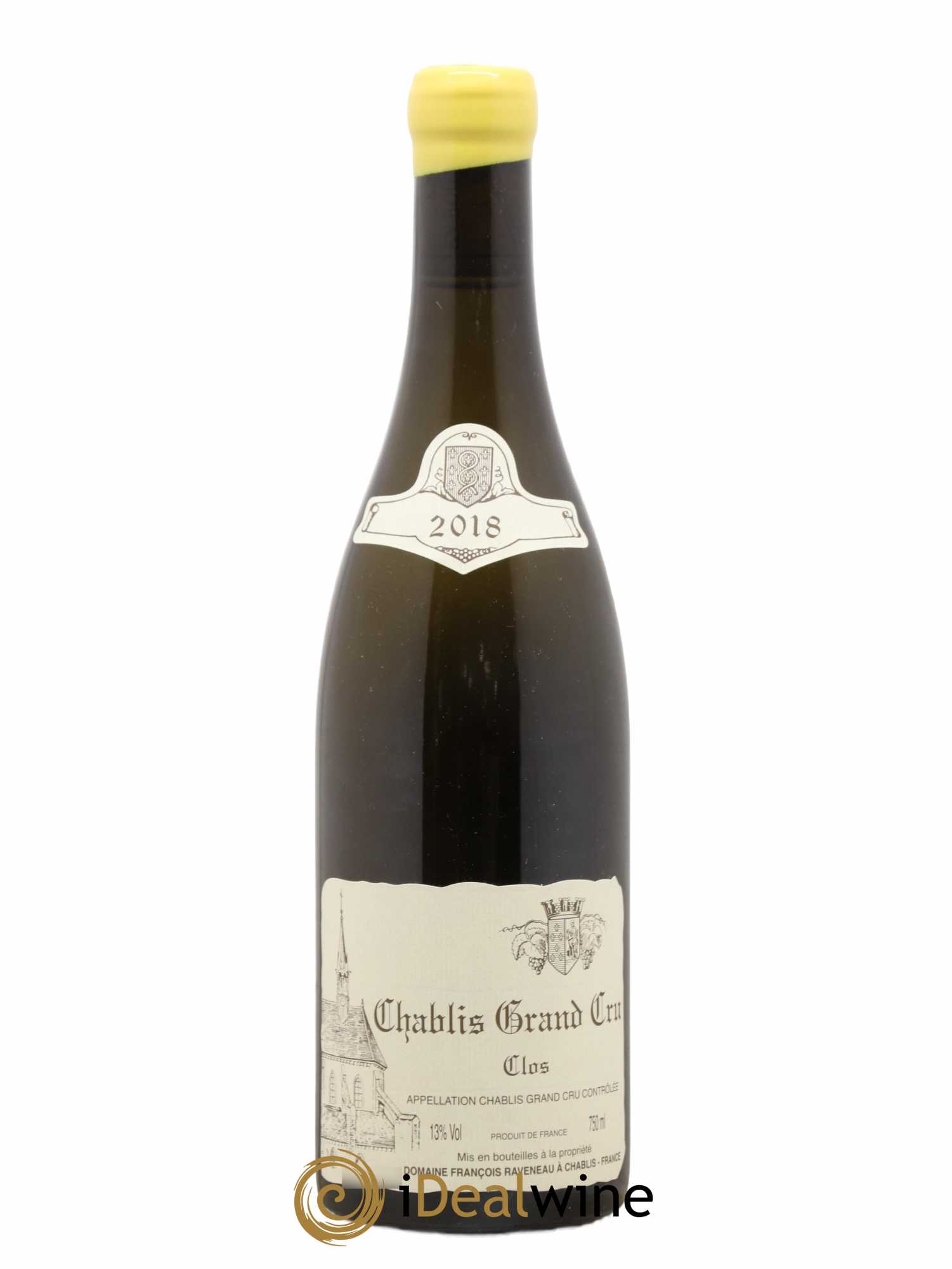 Chablis Grand Cru Clos Raveneau (Domaine) 2018 - Lot de 1 bouteille - 0