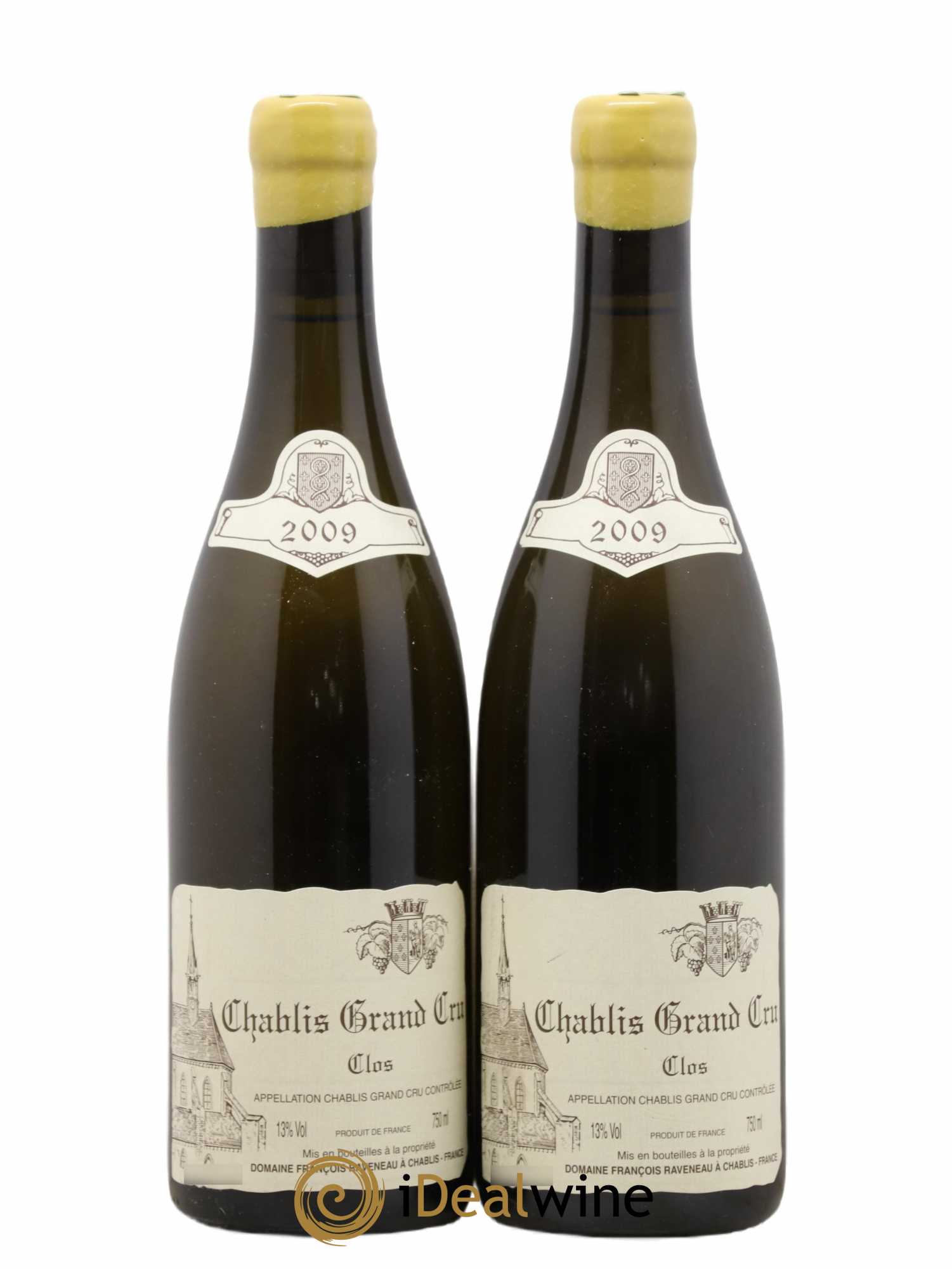 Chablis Grand Cru Clos Raveneau (Domaine) 2009 - Lot de 2 bouteilles - 0