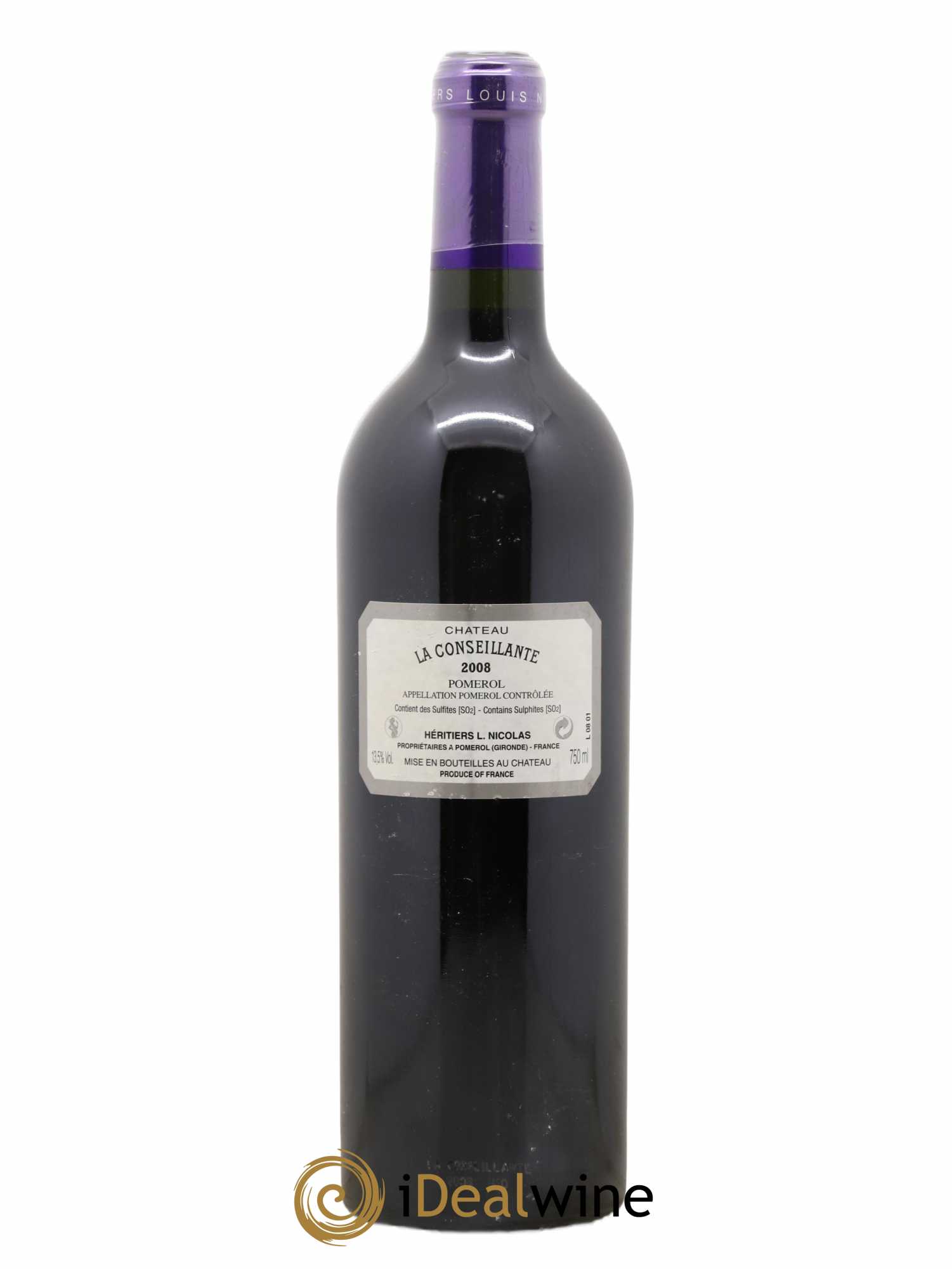 Château la Conseillante 2008 - Lot de 1 bouteille - 1