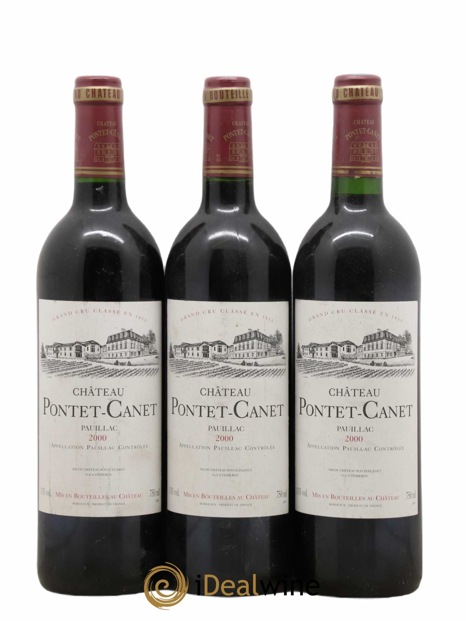 Château Pontet Canet 5ème Grand Cru Classé 2000 - Lot de 6 bouteilles - 1