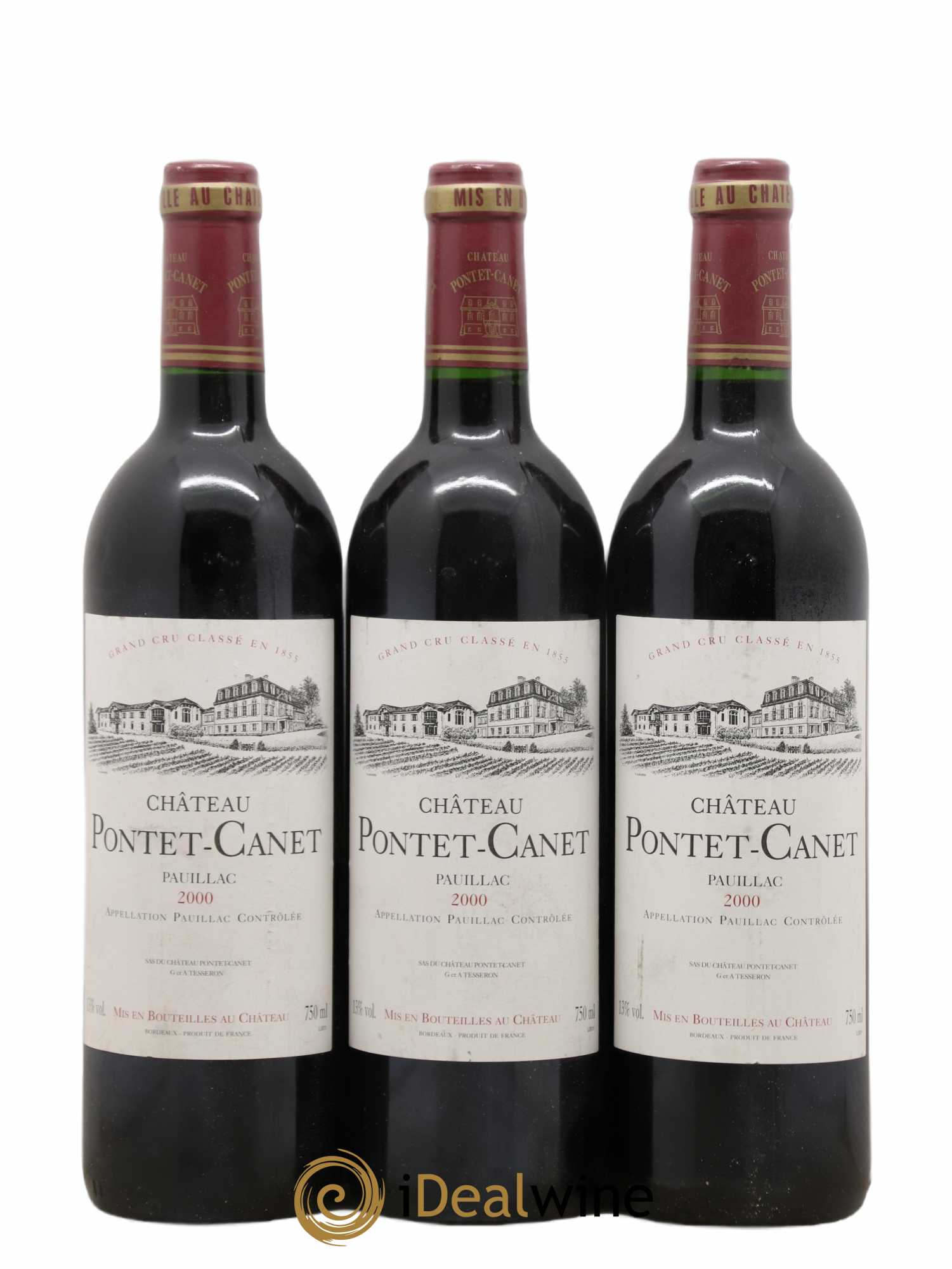 Château Pontet Canet 5ème Grand Cru Classé 2000 - Lot de 6 bouteilles - 2