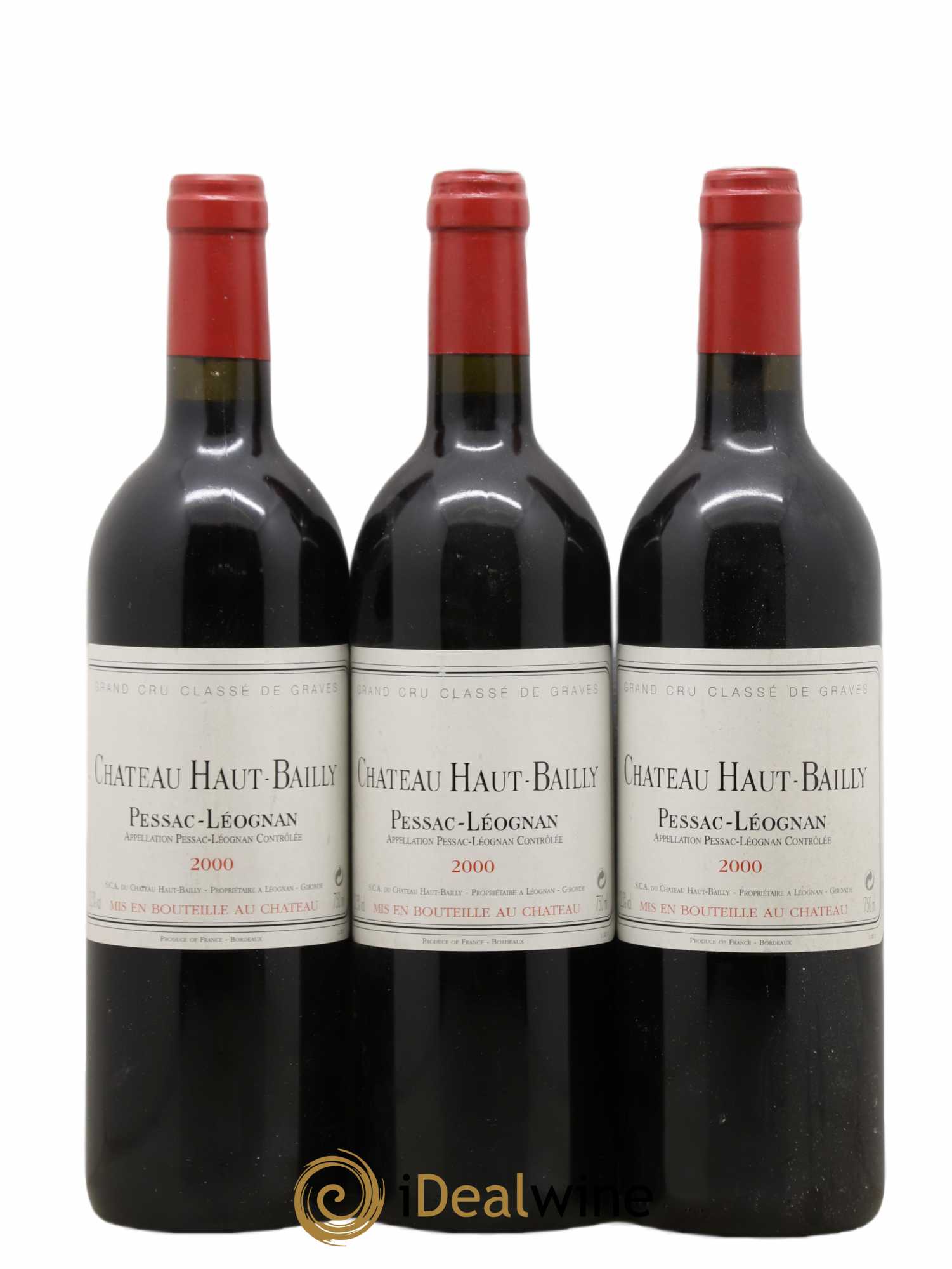 Château Haut-Bailly Cru Classé de Graves 2000 - Lot de 6 bouteilles - 1