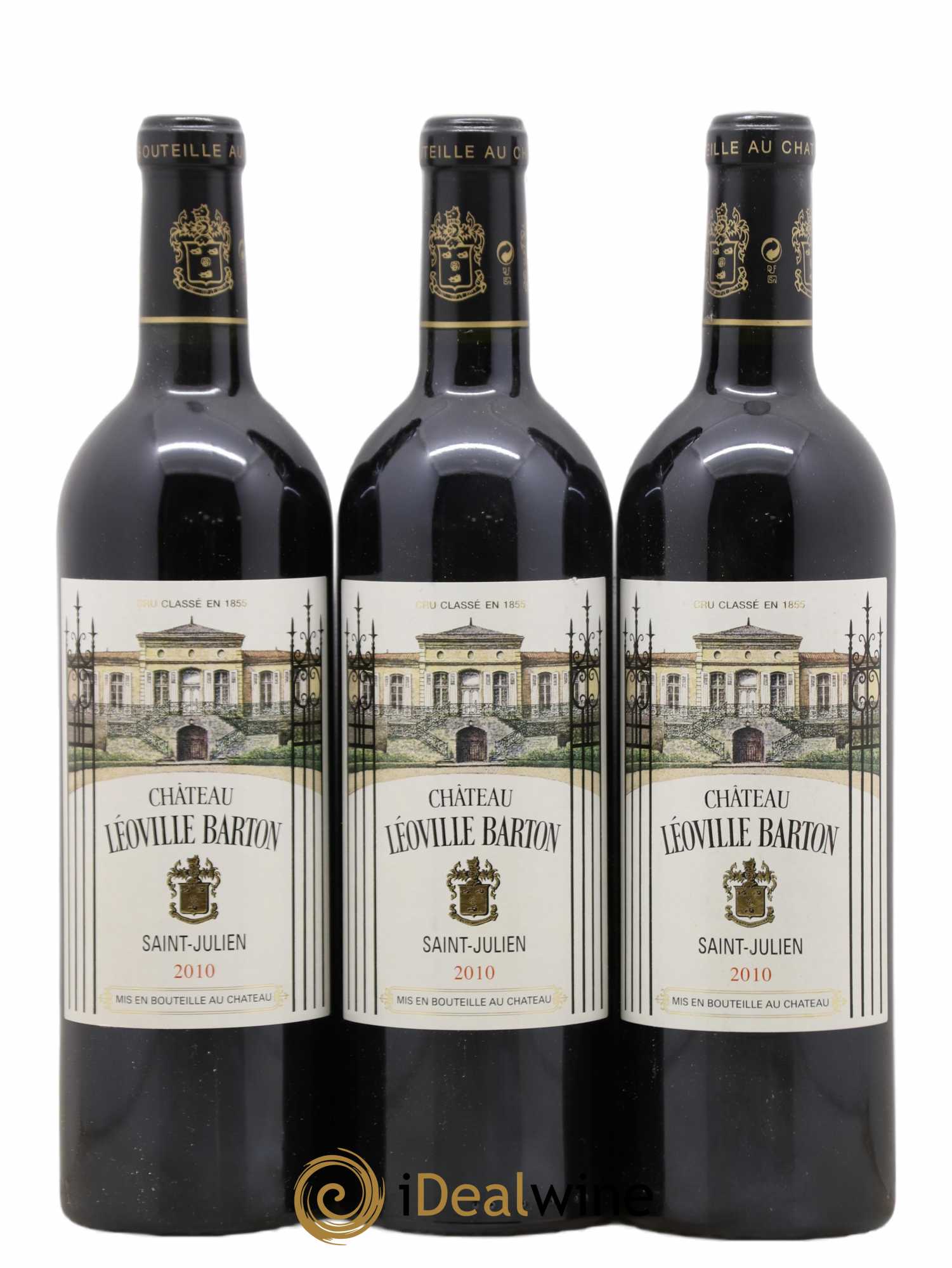 Château Léoville Barton 2ème Grand Cru Classé 2010 - Lot de 3 bouteilles - 0