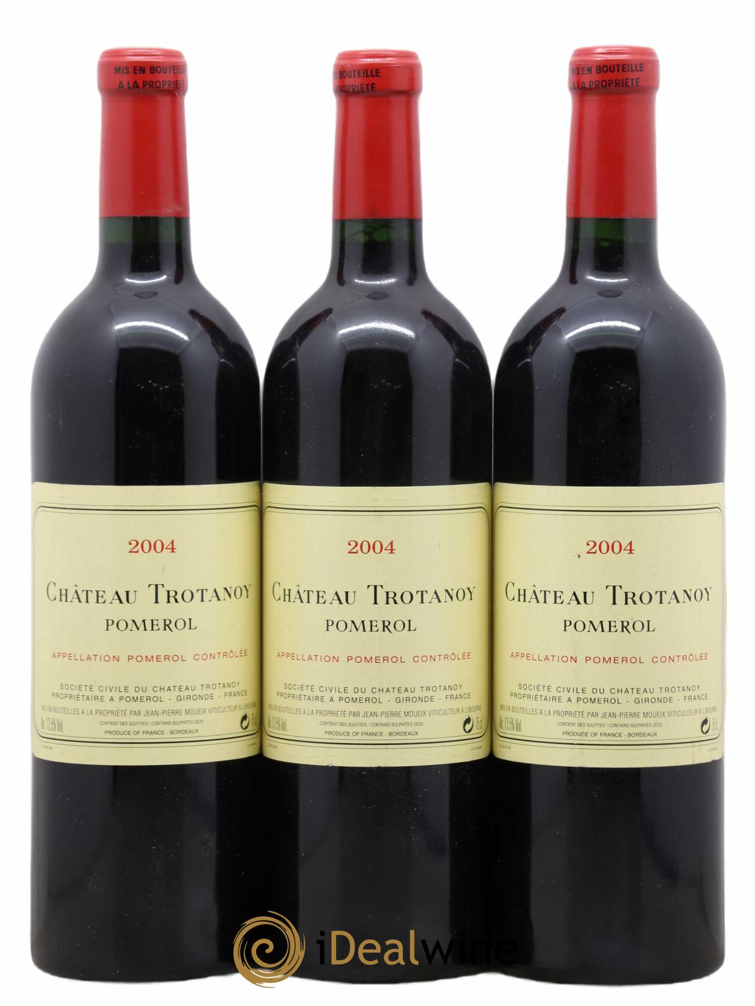 Château Trotanoy 2004 - Lot de 3 bouteilles - 0