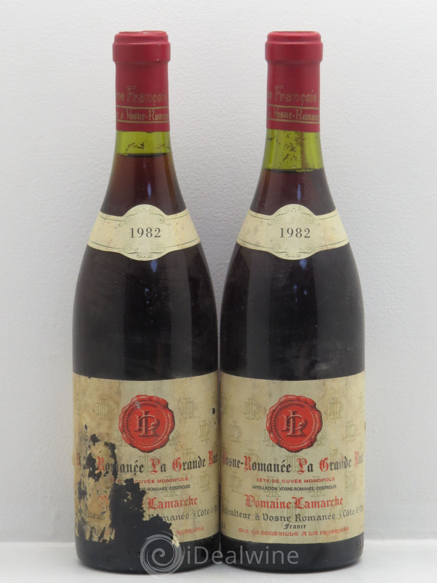 Vosne-Romanée Lamarche (Domaine) La Grande Rue Tête de Cuvée 1982 - Lot de 2 bouteilles - 0