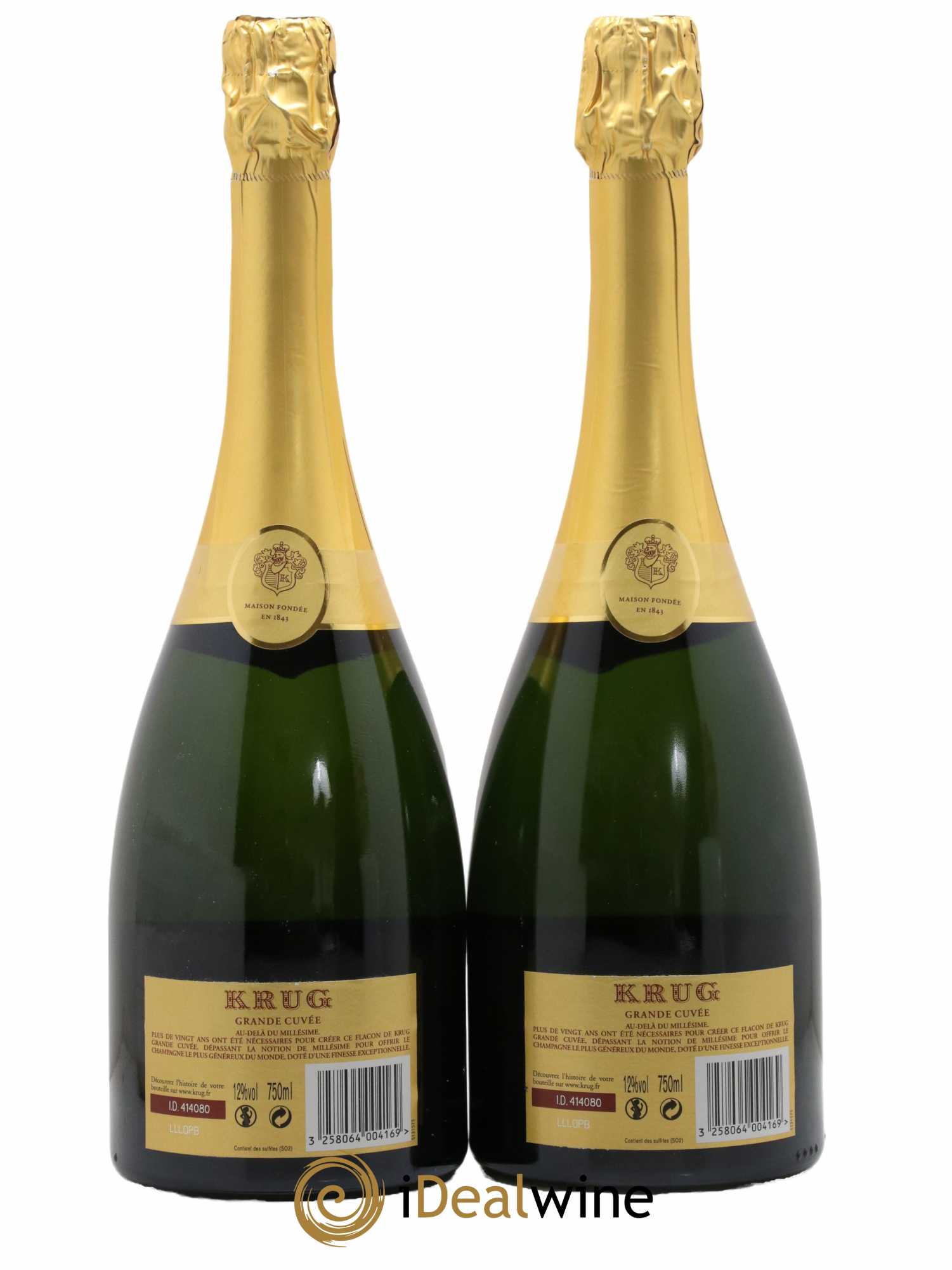 Grande Cuvée - 163ème édition Krug - Lot de 2 bouteilles - 1