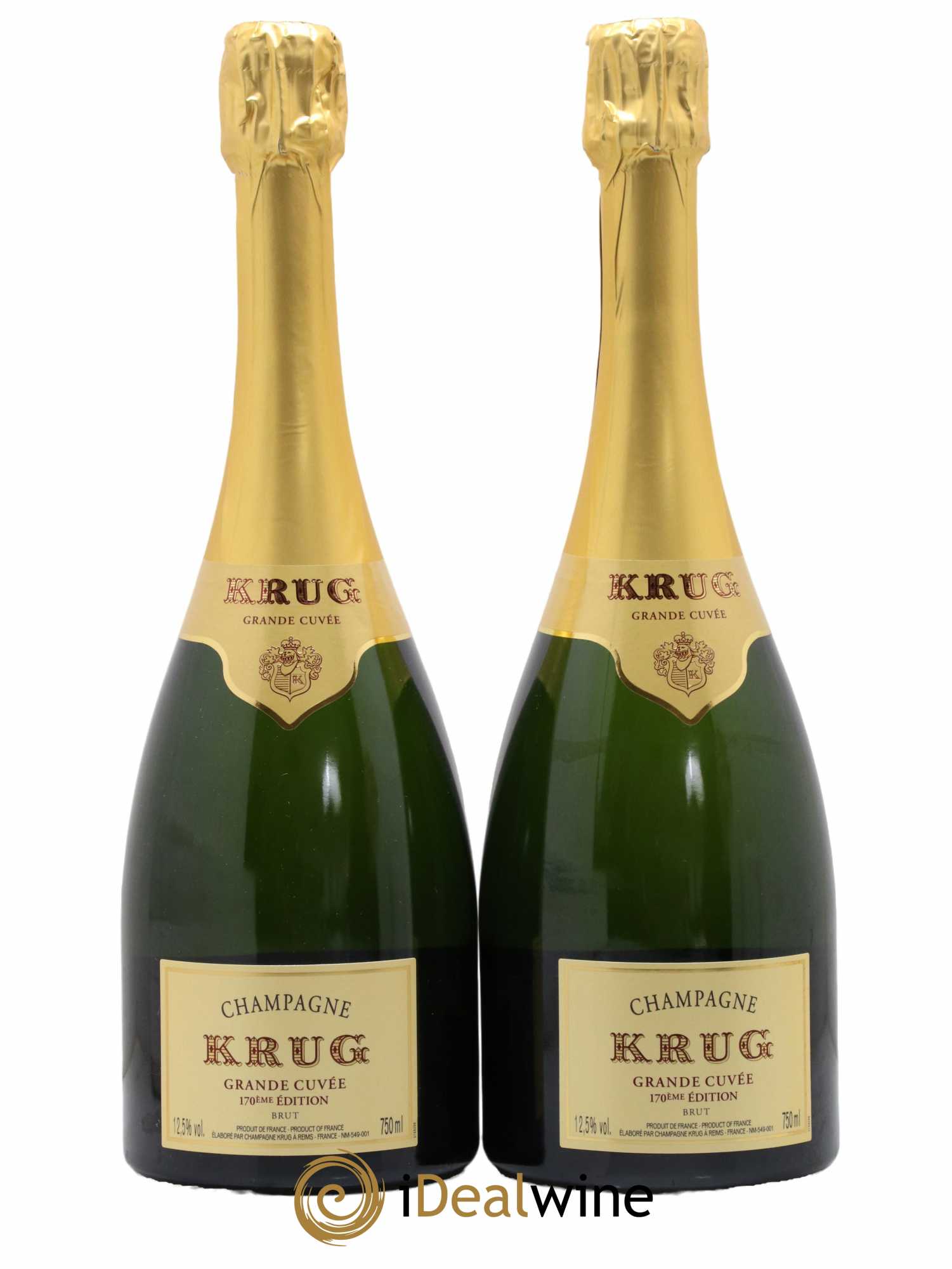 Grande Cuvée - 170ème édition Krug - Lot de 2 bouteilles - 0