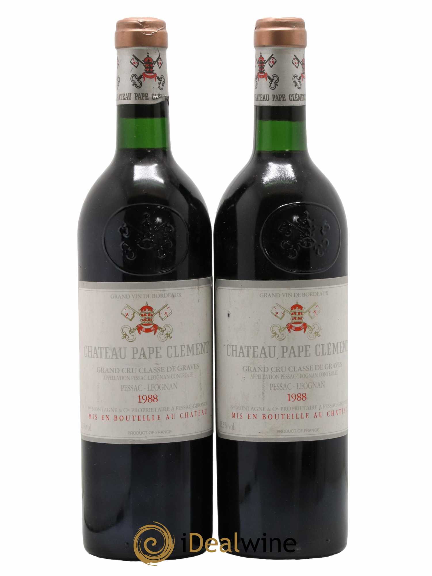 Château Pape Clément Cru Classé de Graves 1988 - Lot de 2 bouteilles - 0