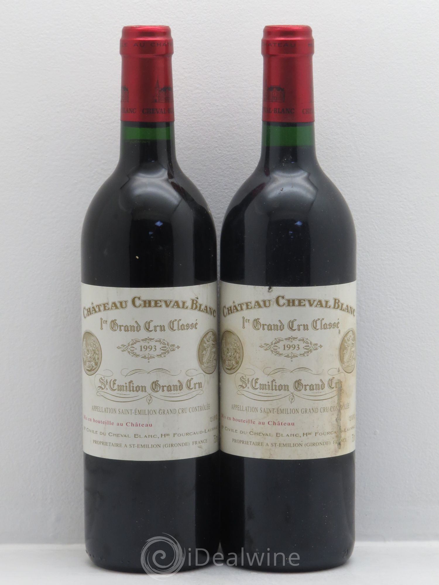 Château Cheval Blanc 1er Grand Cru Classé A 1993 - Lot de 2 bouteilles - 0