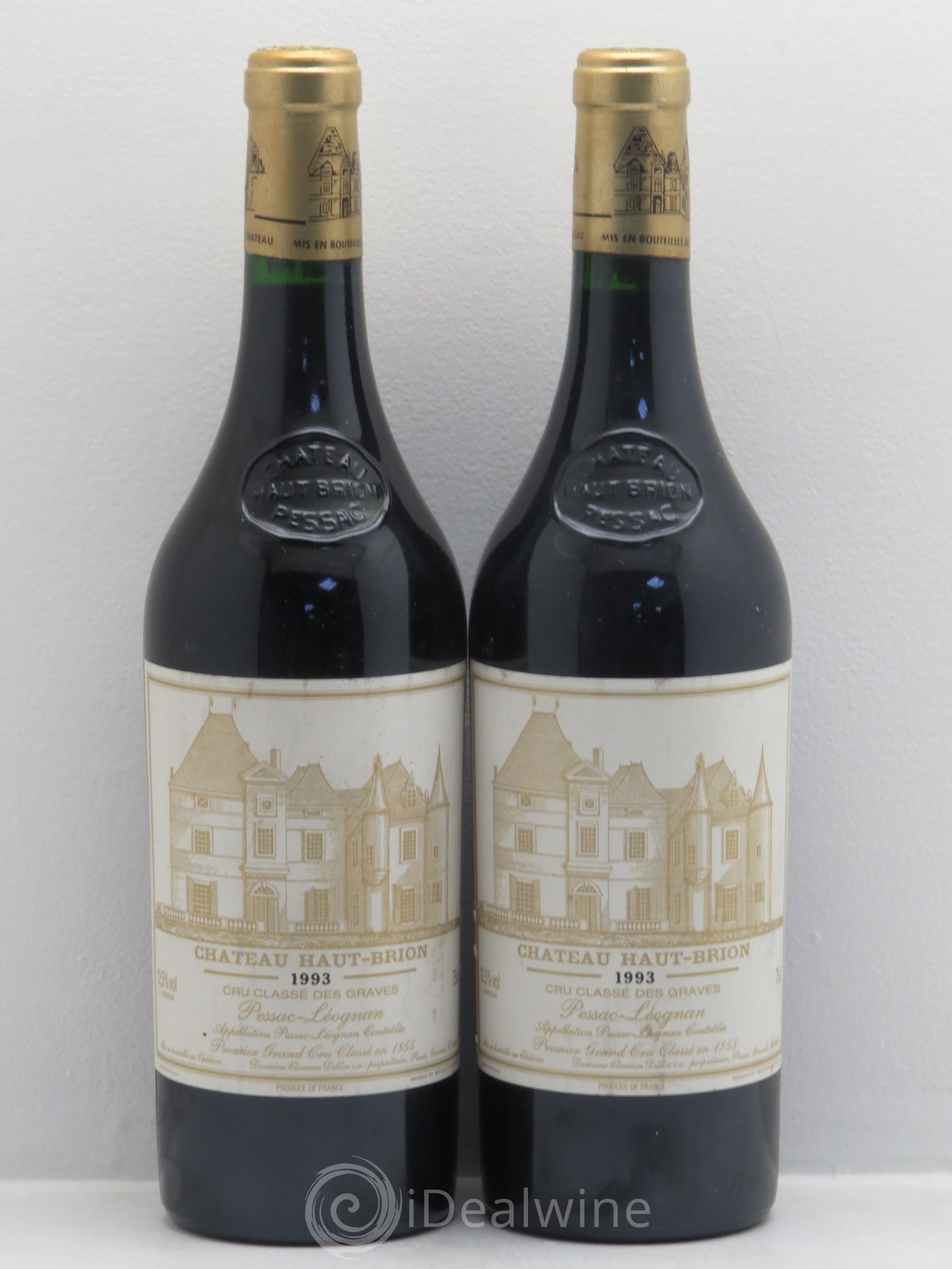 Château Haut Brion 1er Grand Cru Classé 1993 - Lot de 2 bouteilles - 0