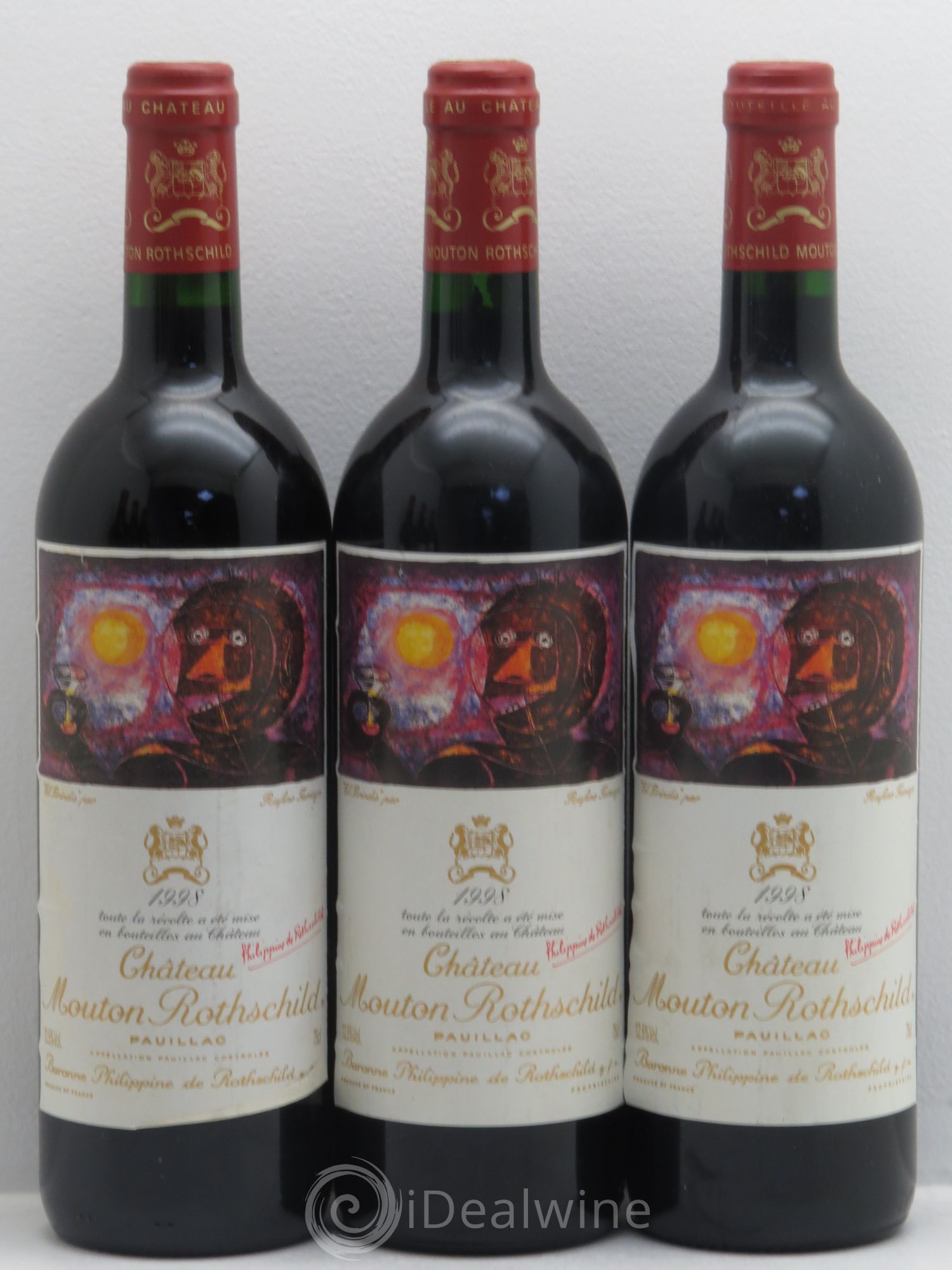 Château Mouton Rothschild 1er Grand Cru Classé 1998 - Lot de 6 bouteilles - 1