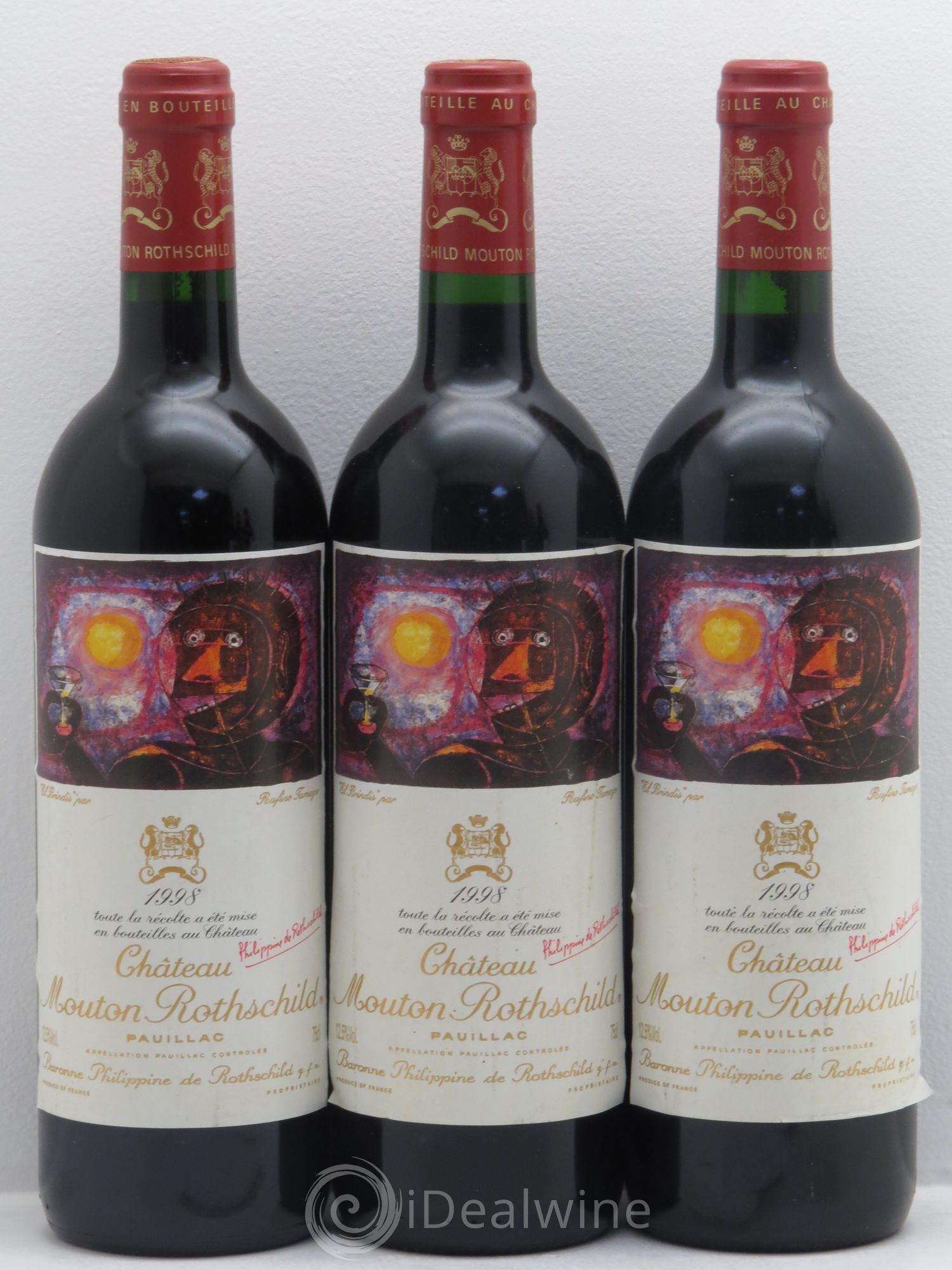 Château Mouton Rothschild 1er Grand Cru Classé 1998 - Lot de 6 bouteilles - 2