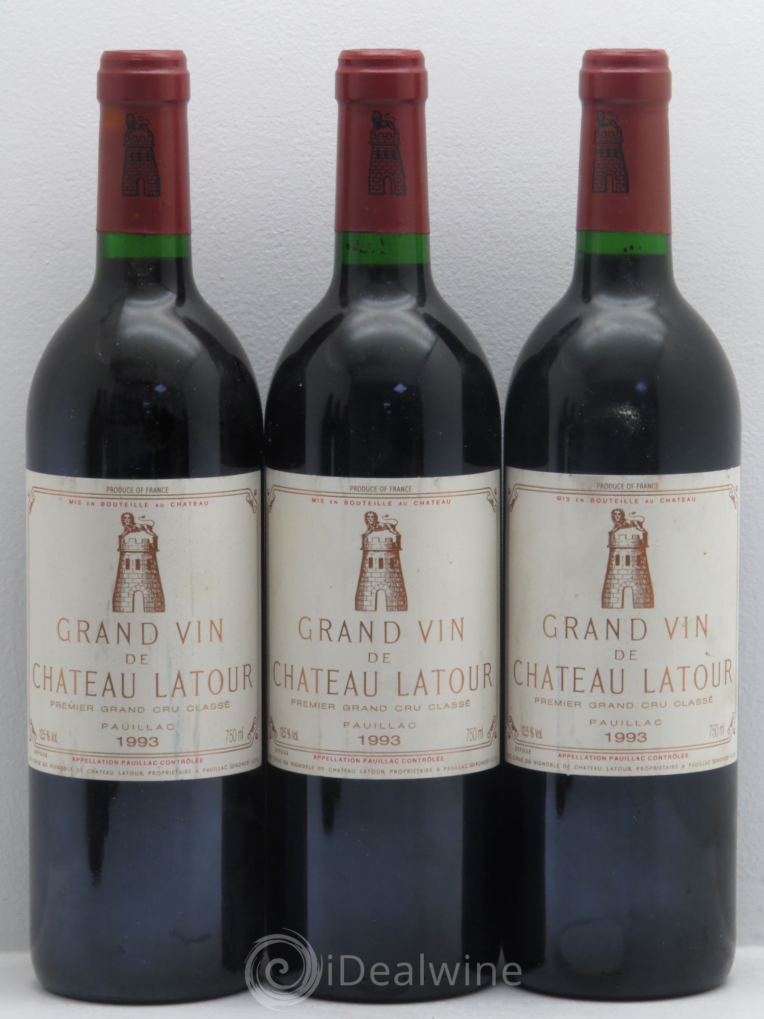 Château Latour 1er Grand Cru Classé 1993 - Lot de 6 bouteilles - 1