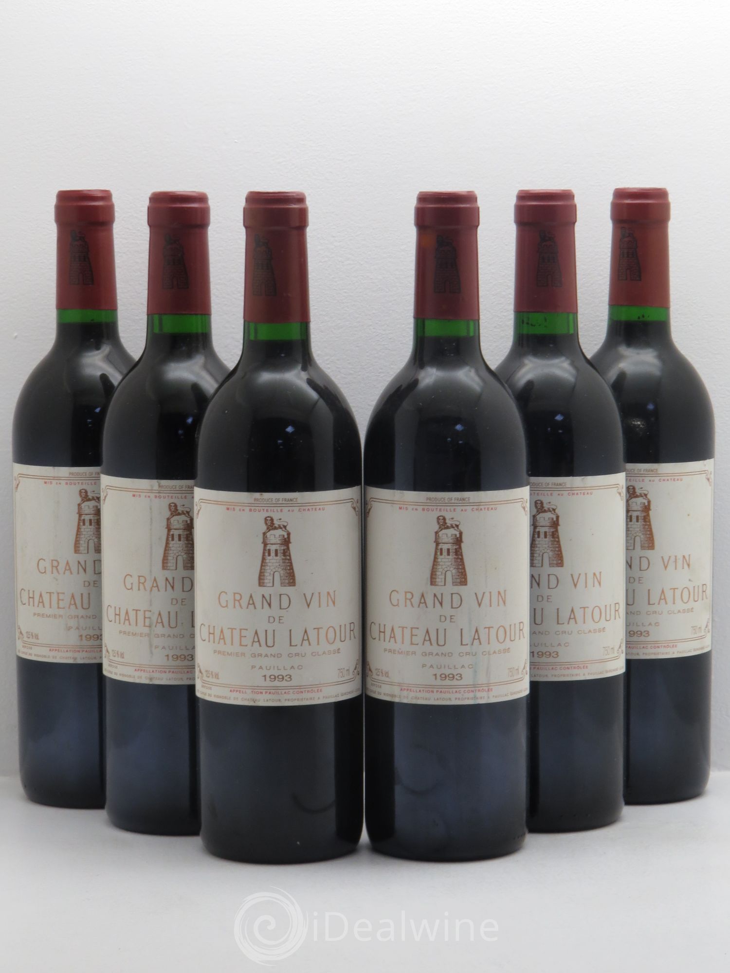 Château Latour 1er Grand Cru Classé 1993 - Lot de 6 bouteilles - 0