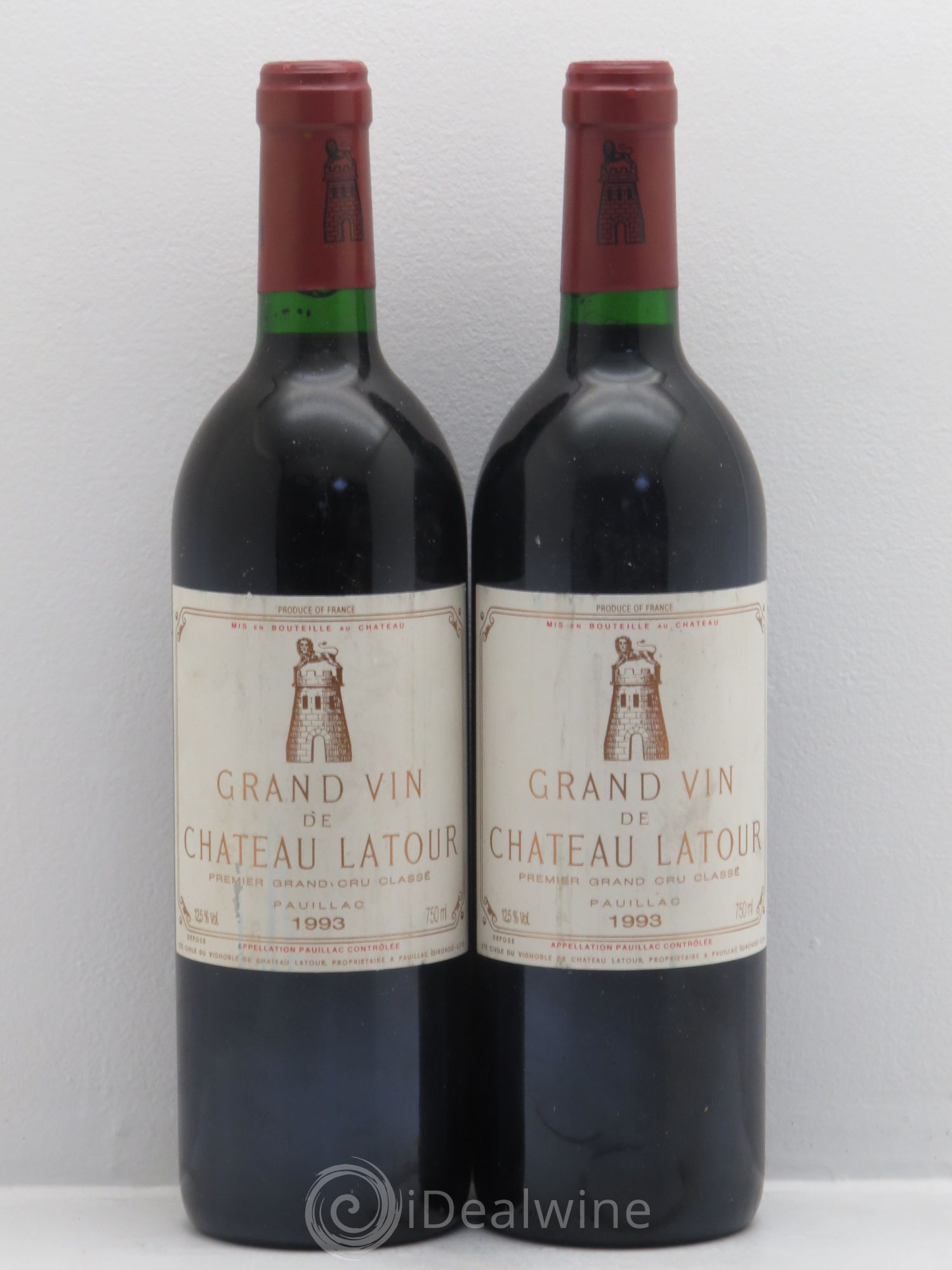 Château Latour 1er Grand Cru Classé 1993 - Lot de 2 bouteilles - 0