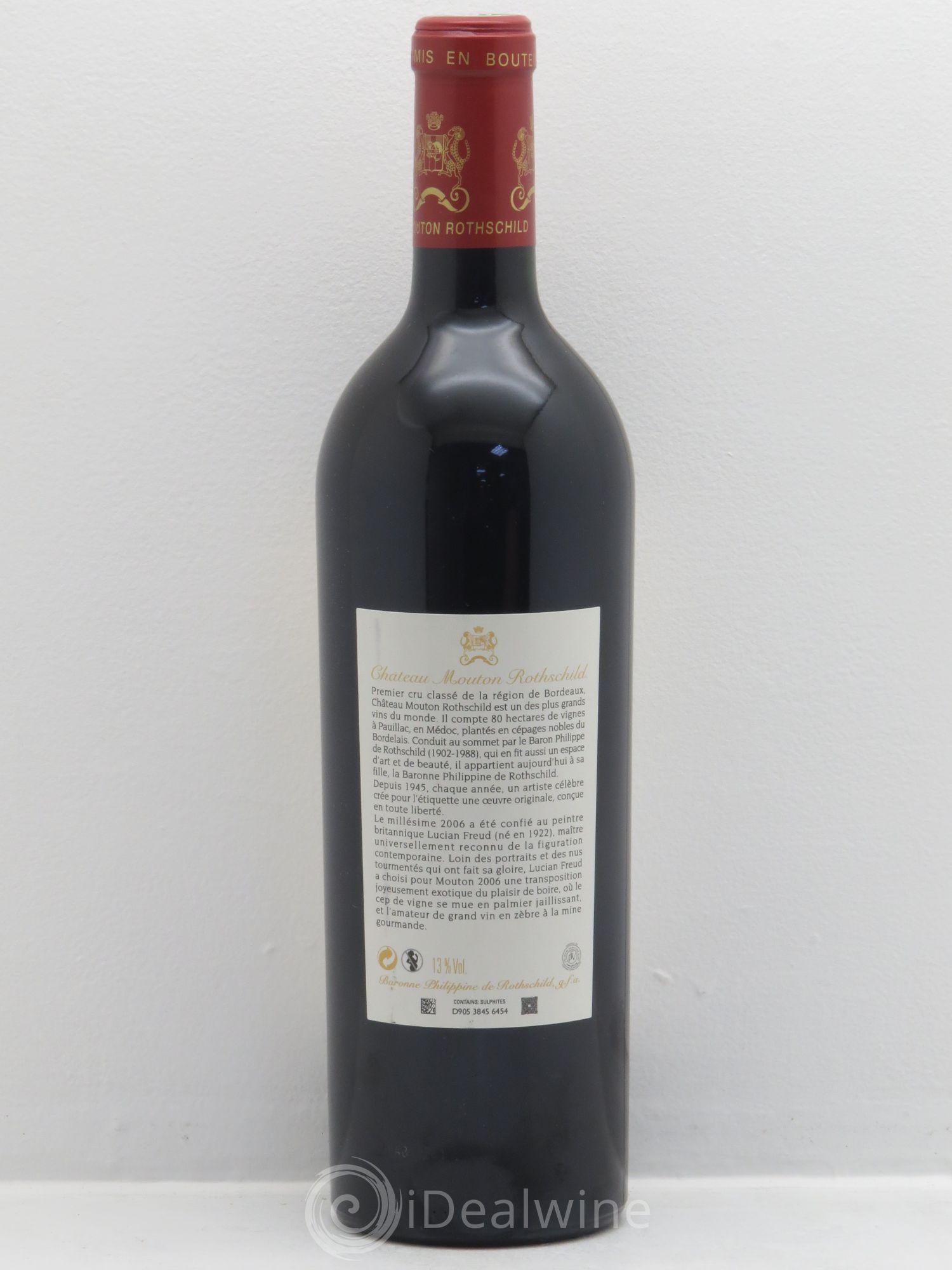 Château Mouton Rothschild 1er Grand Cru Classé 2006 - Lot de 1 bouteille - 1