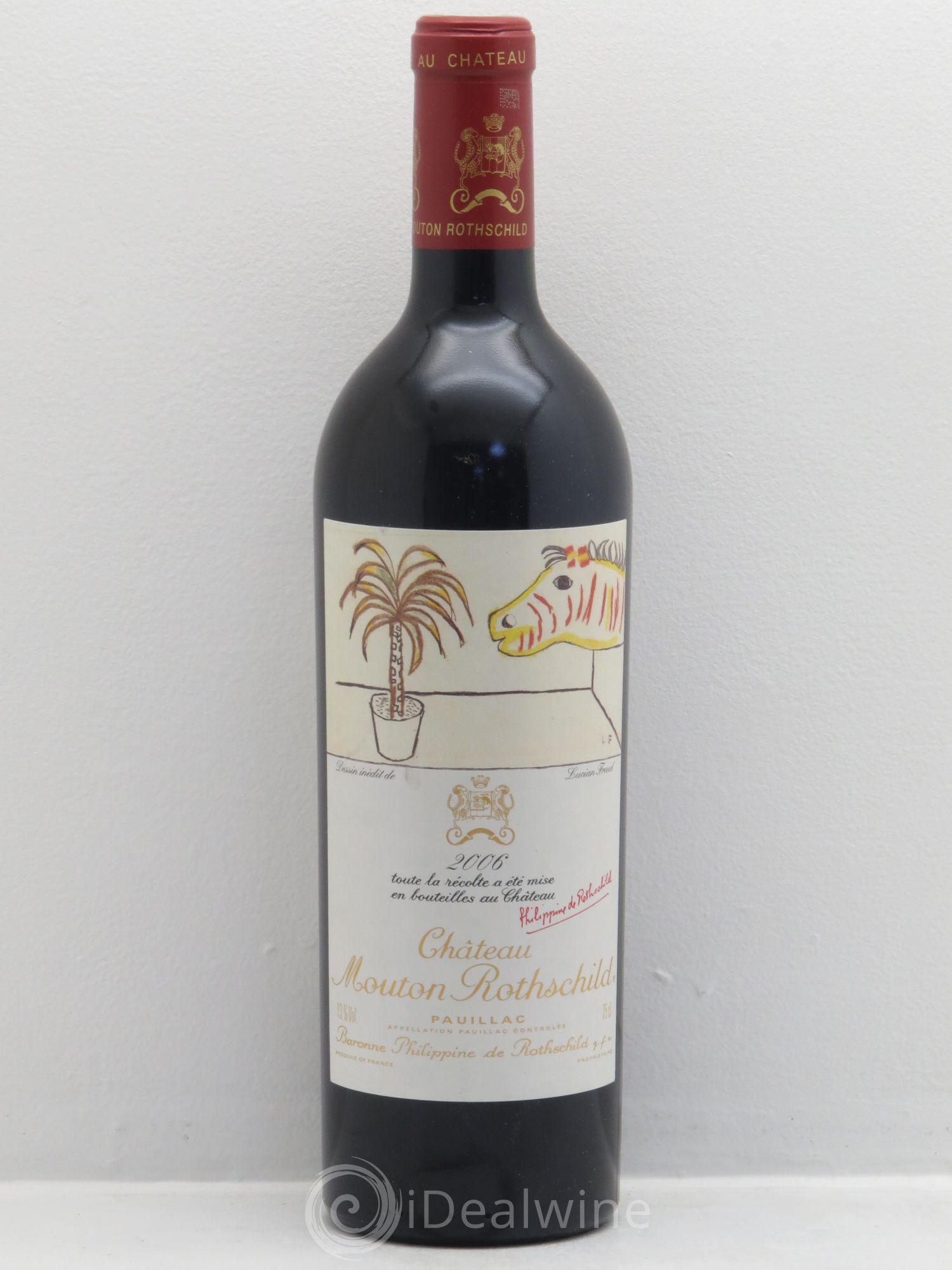 Château Mouton Rothschild 1er Grand Cru Classé 2006 - Lot de 1 bouteille - 0