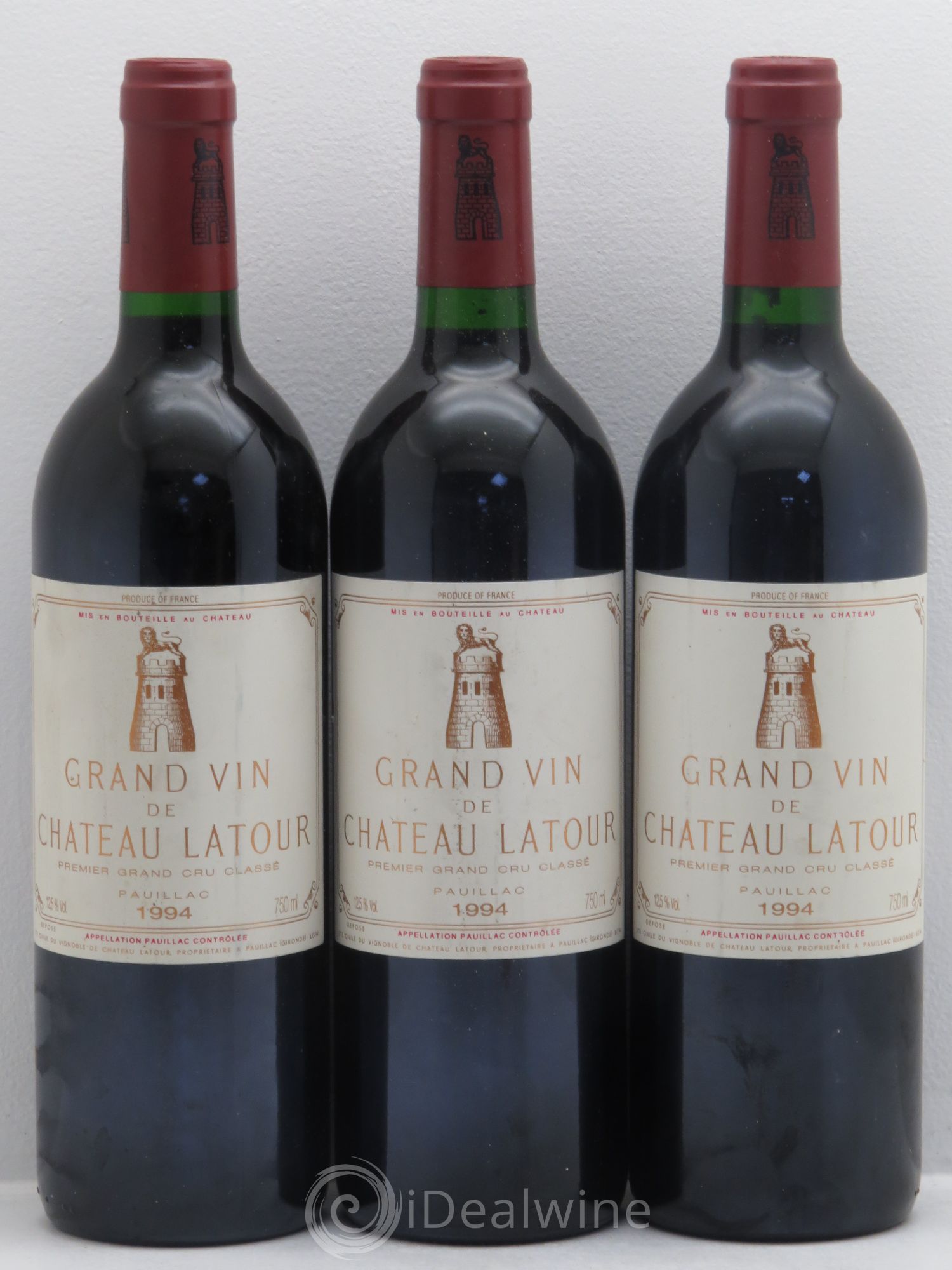 Château Latour 1er Grand Cru Classé 1994 - Lot de 3 bouteilles - 0