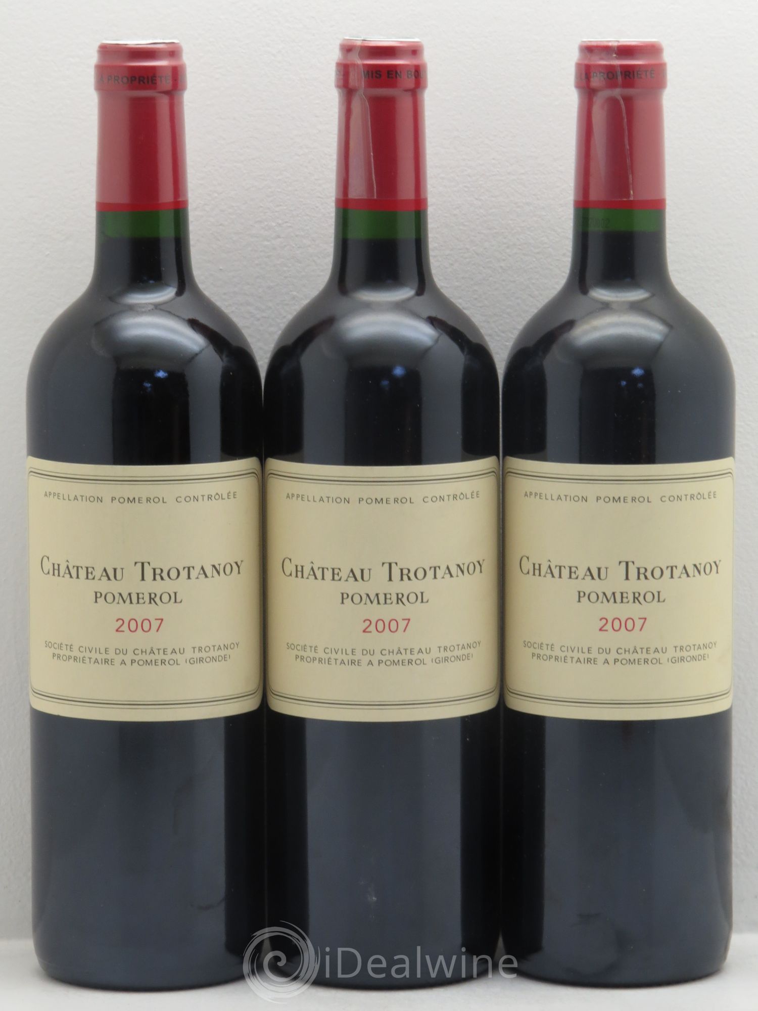 Château Trotanoy 2007 - Lot de 3 bouteilles - 0