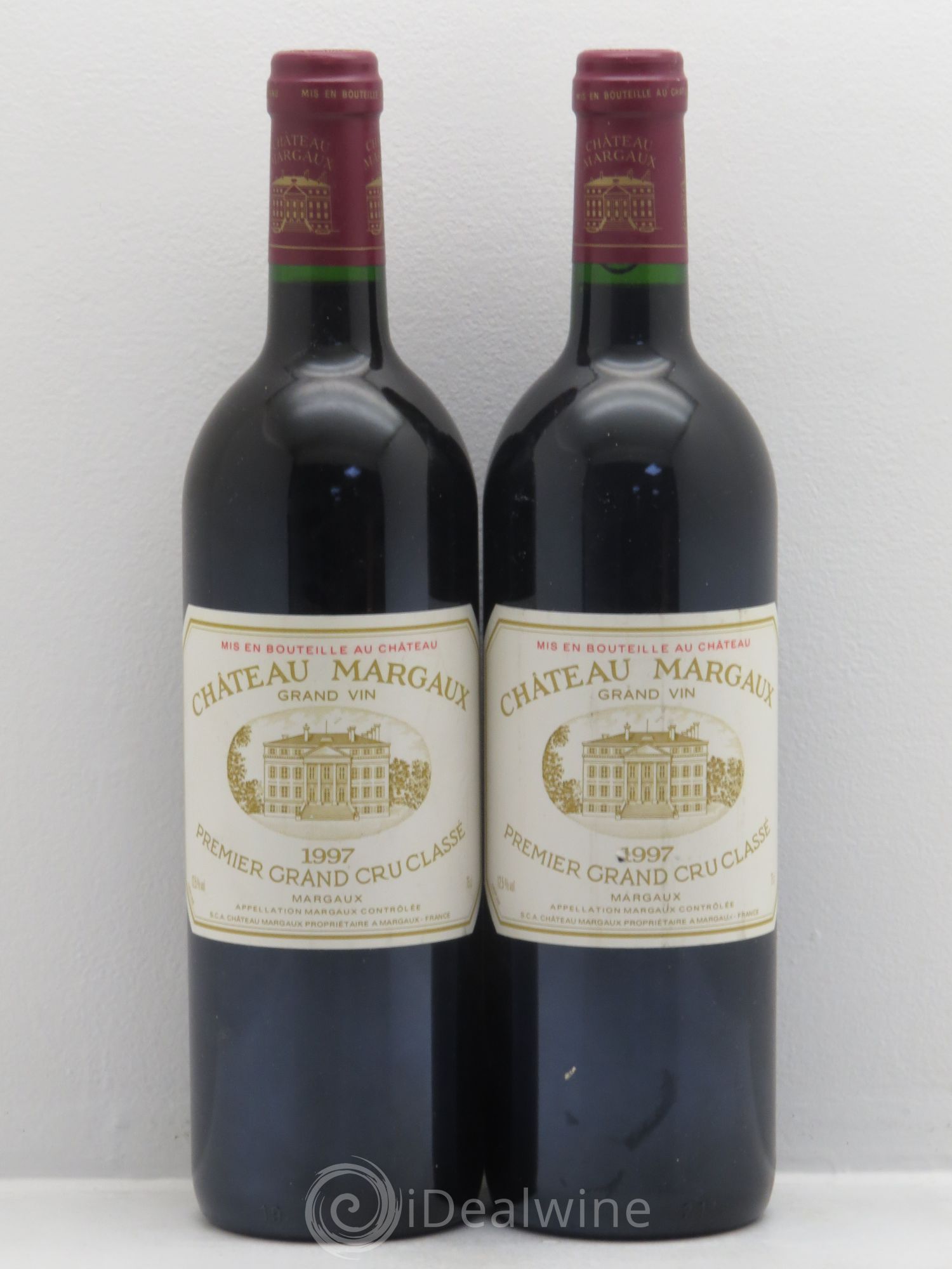 Château Margaux 1er Grand Cru Classé 1997 - Lot de 2 bouteilles - 0