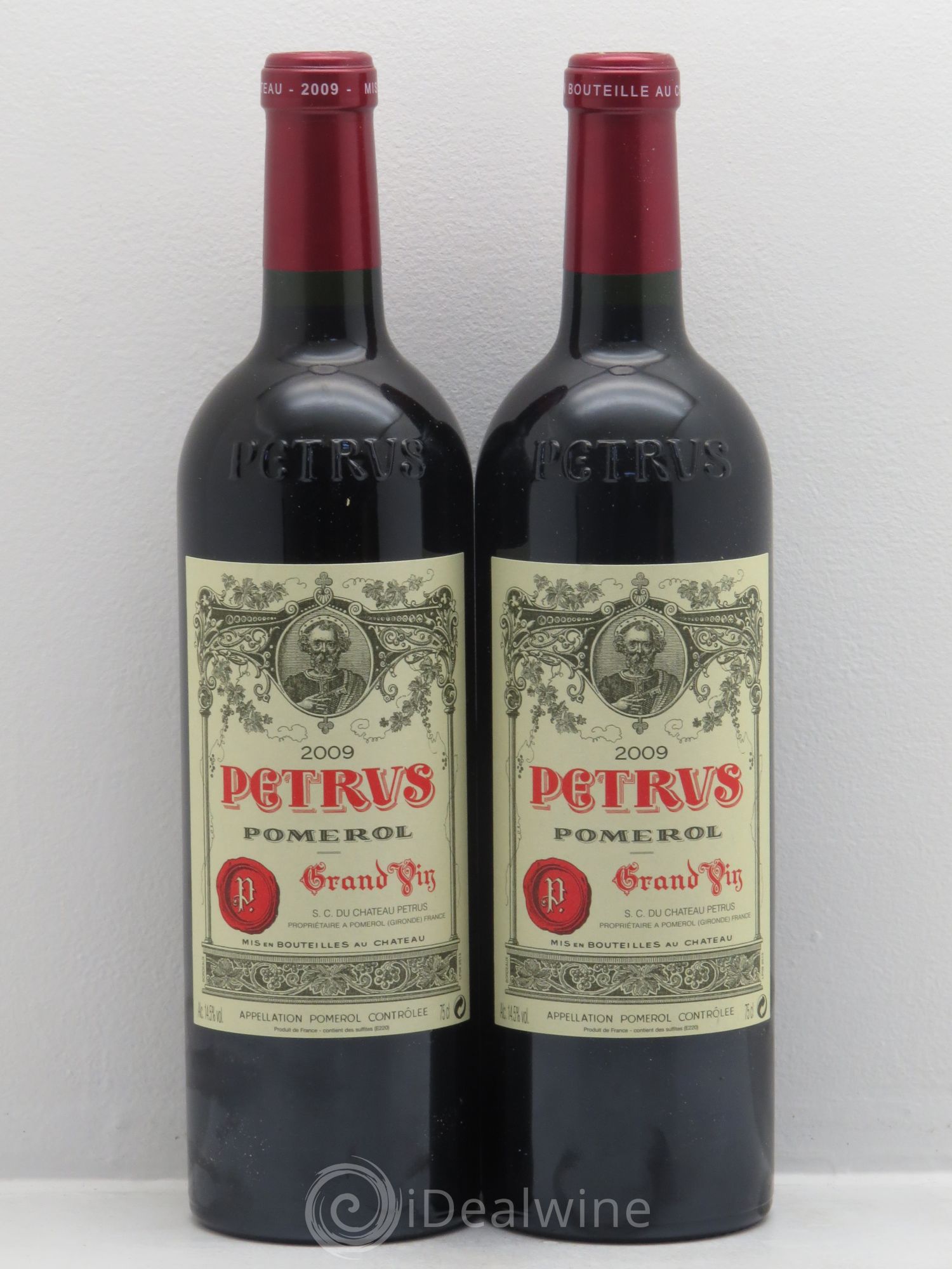 Petrus 2009 - Lot de 2 bouteilles - 0