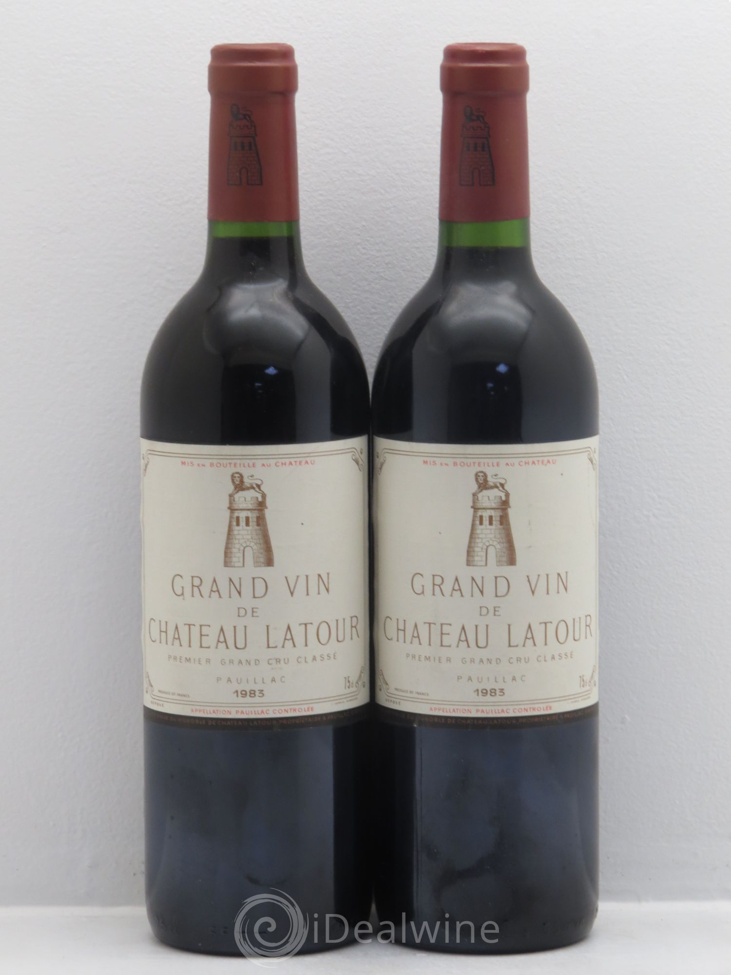 Château Latour 1er Grand Cru Classé 1983 - Lot de 2 bouteilles - 0