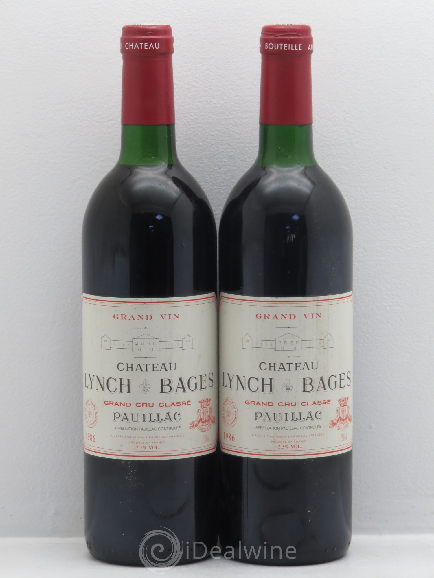 Château Lynch Bages 5ème Grand Cru Classé 1986 - Lot de 2 bouteilles - 0