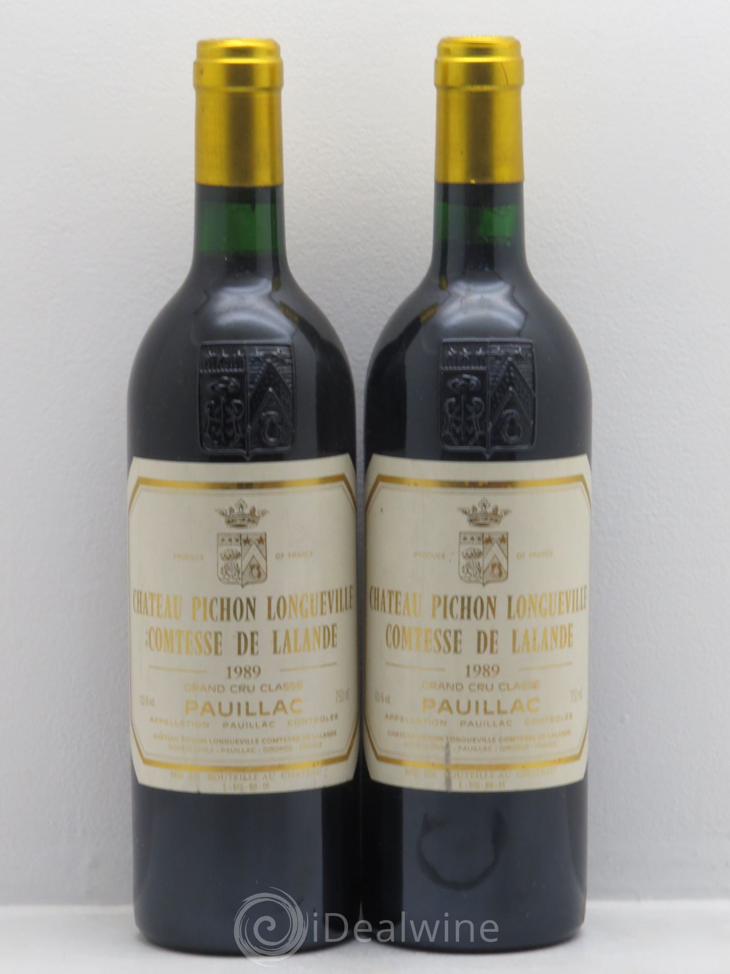 Château Pichon Longueville Comtesse de Lalande 2ème Grand Cru Classé 1989 - Lot de 2 bouteilles - 0