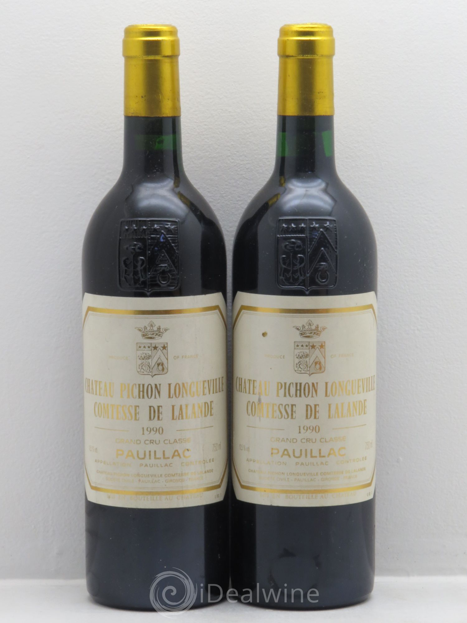 Château Pichon Longueville Comtesse de Lalande 2ème Grand Cru Classé 1990 - Lot de 2 bouteilles - 0
