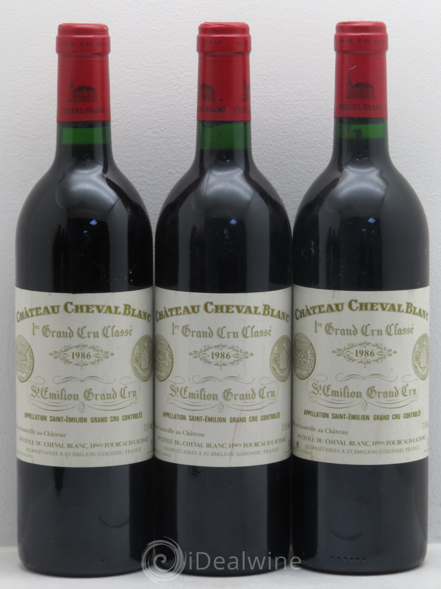 Château Cheval Blanc 1er Grand Cru Classé A 1986 - Lot de 6 bouteilles - 1