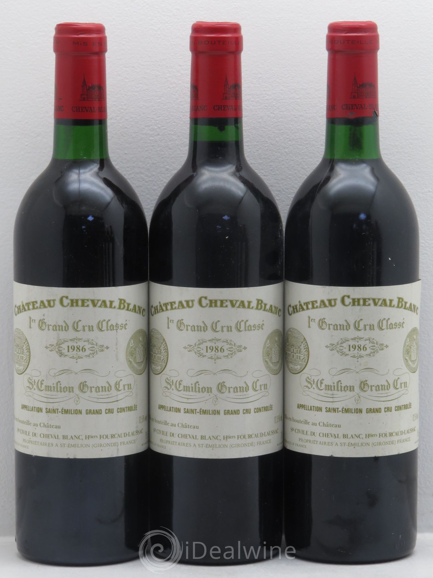 Château Cheval Blanc 1er Grand Cru Classé A 1986 - Lot de 6 bouteilles - 2