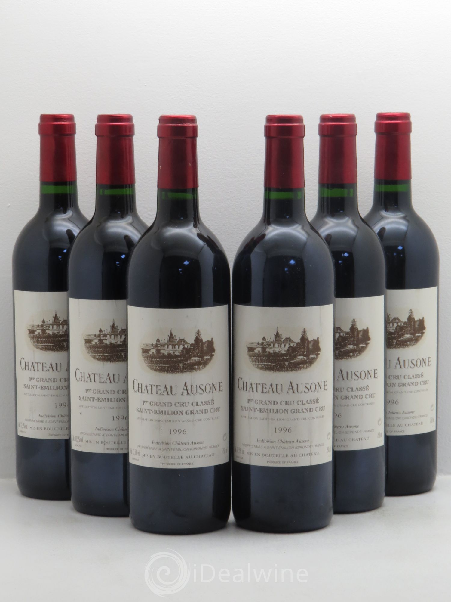Château Ausone 1er Grand Cru Classé A 1996 - Lot de 6 bouteilles - 0