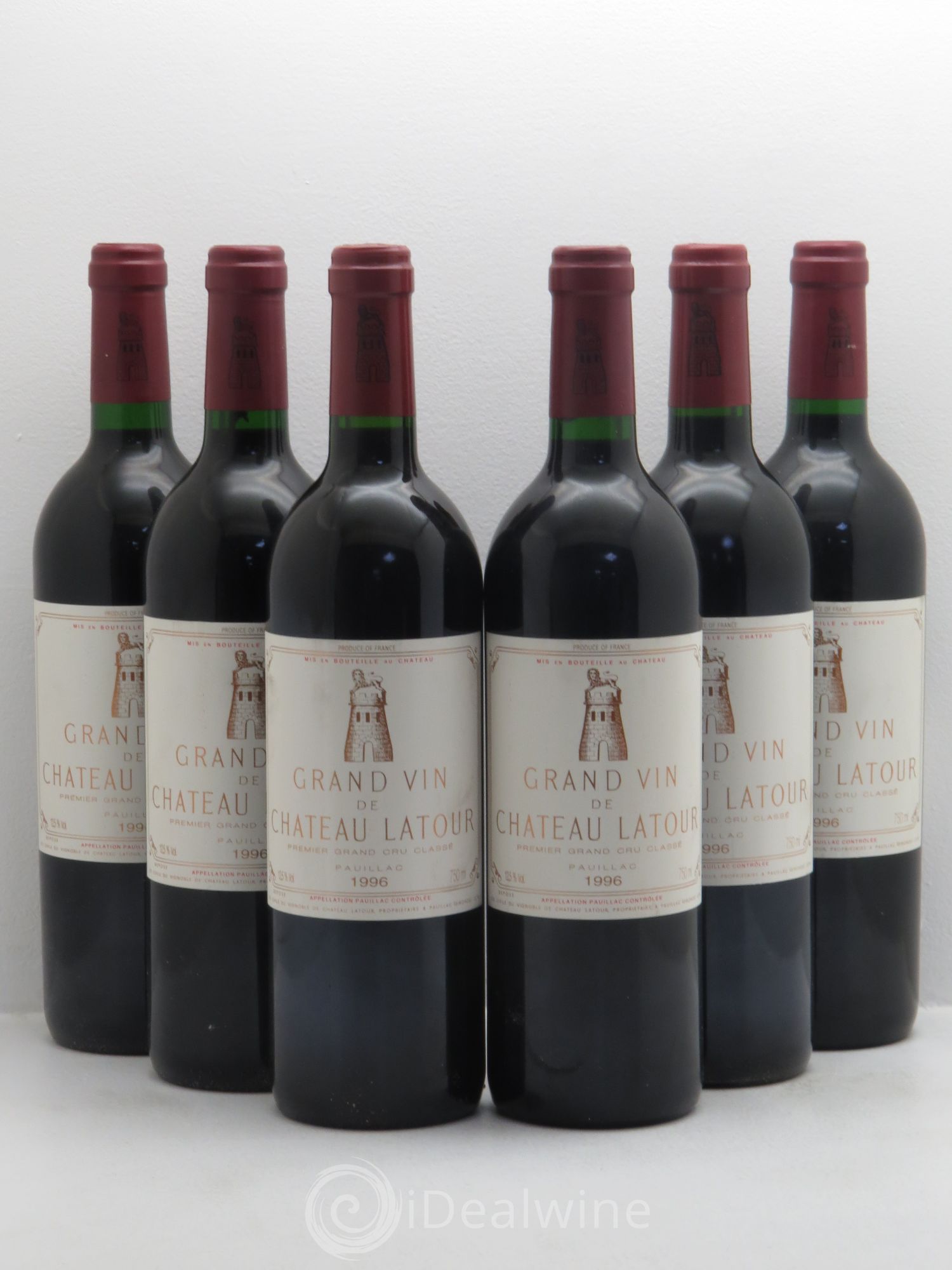 Château Latour 1er Grand Cru Classé 1996 - Lot de 6 bouteilles - 0