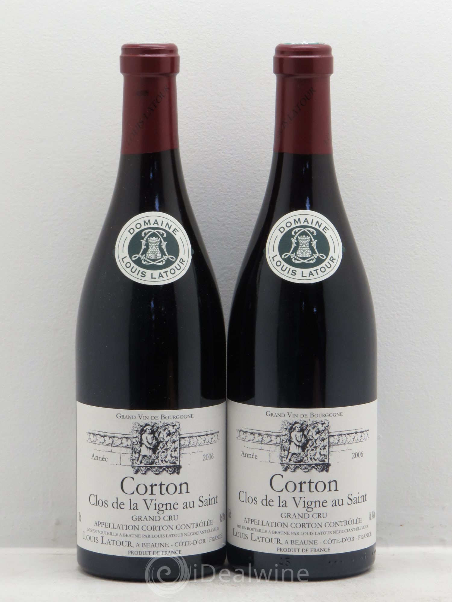 Corton Grand Cru Clos de la vigne au Saint Louis Latour 2006 - Lot de 2 bouteilles - 0