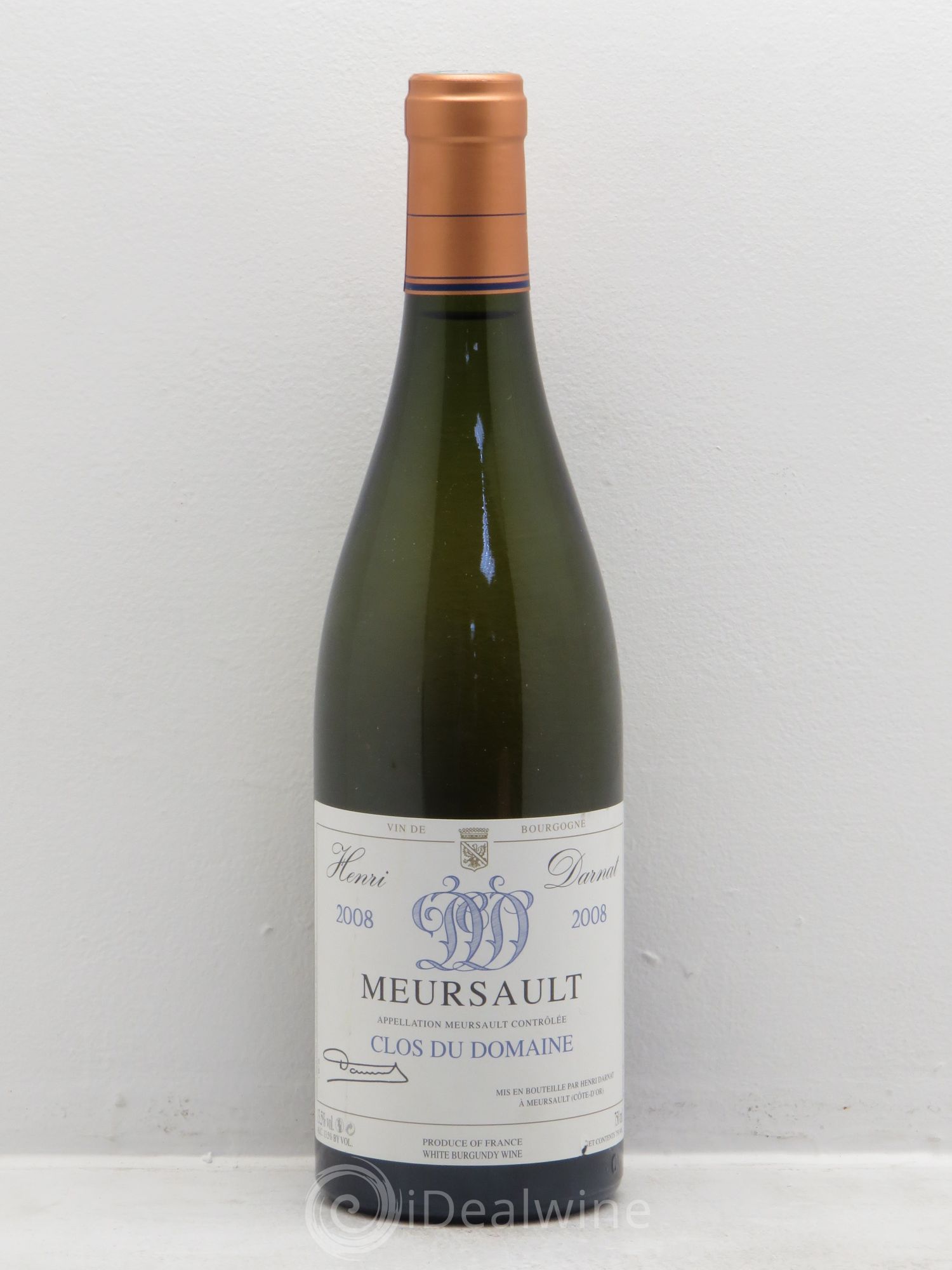 Meursault Clos du domaine Henri Darnat 2008 - Posten von 1 Flasche - 0